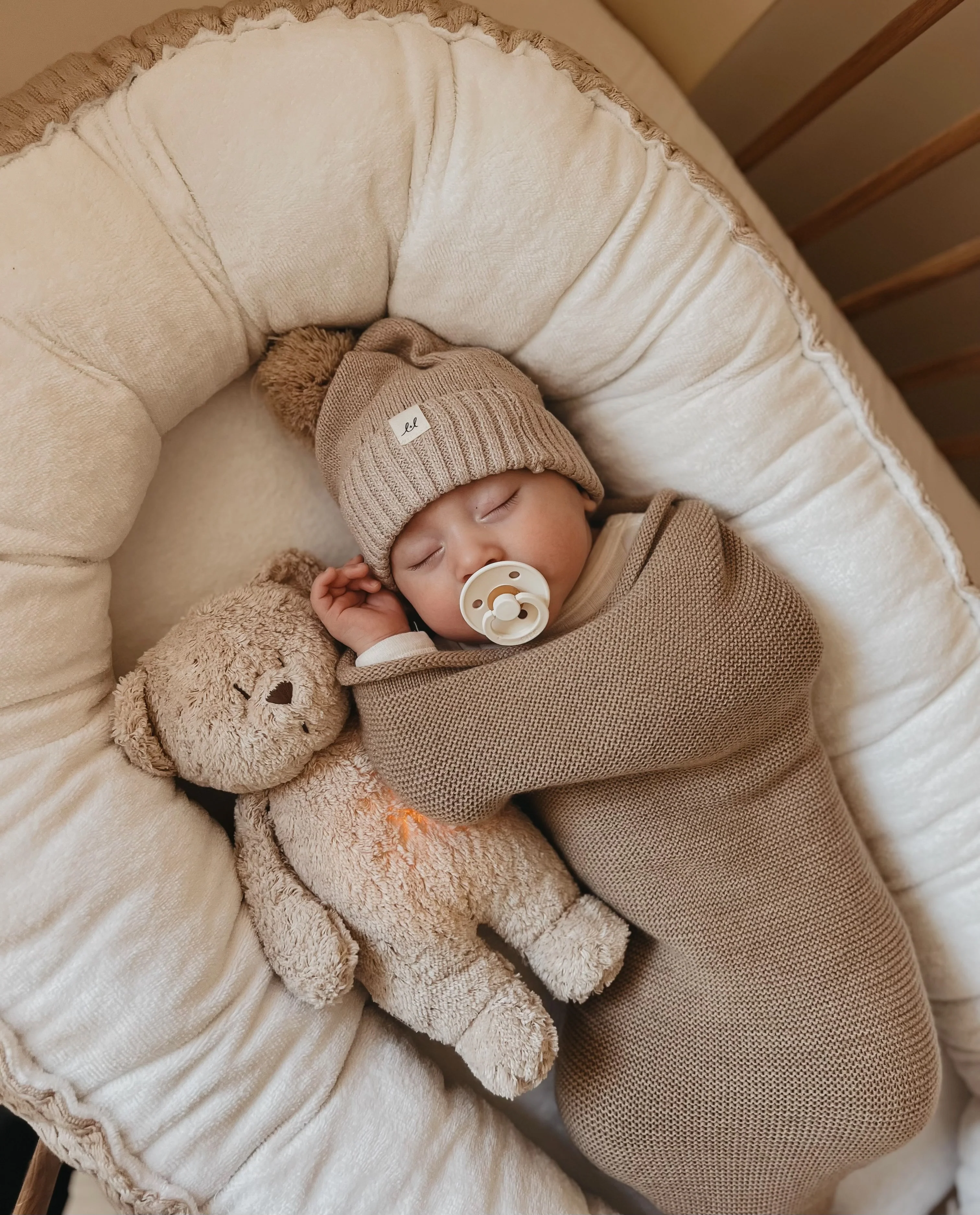 Knuffel The Humming Bear Licht + Geluid 2.0 Sand Natur - Image 7