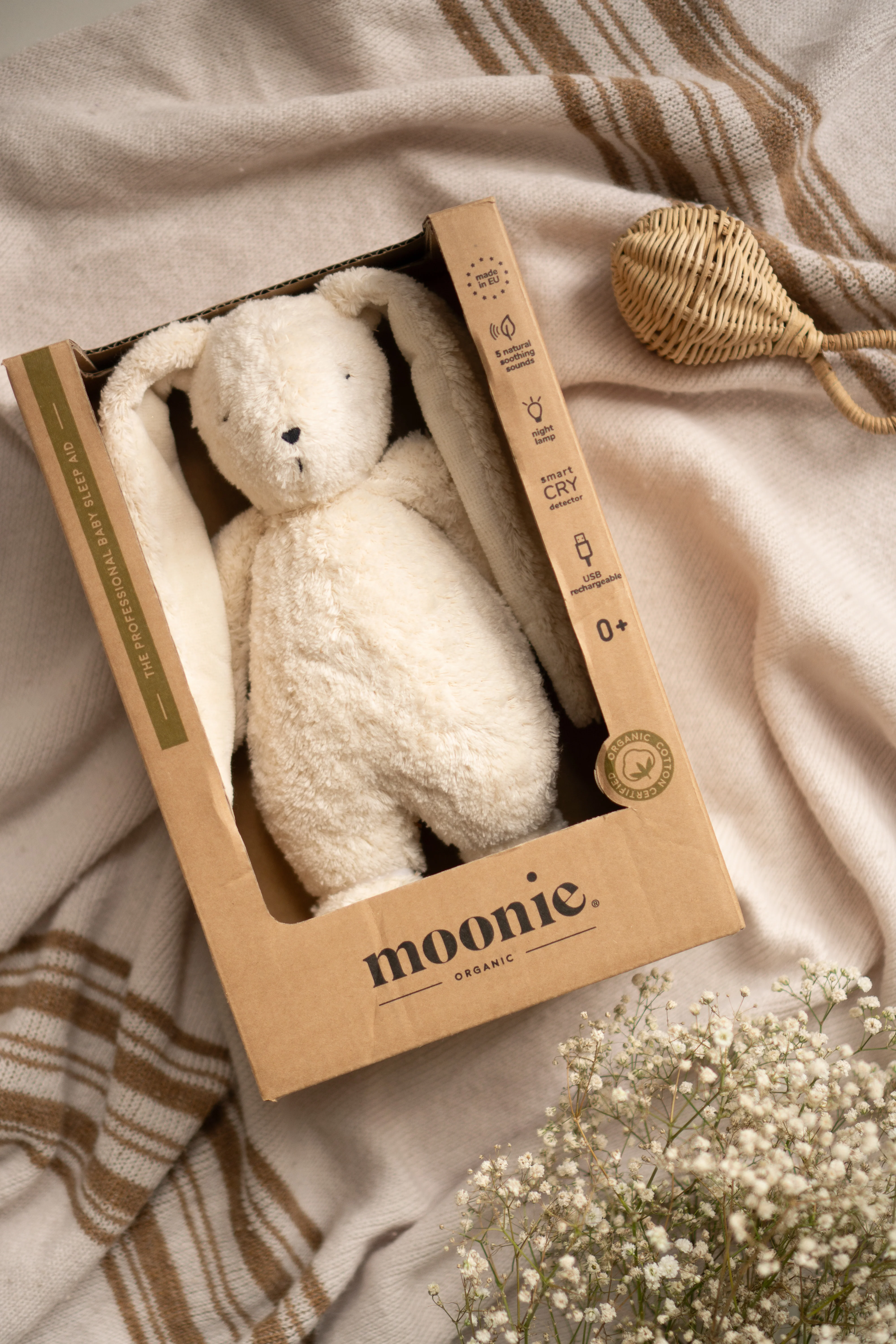 Knuffel The Humming Friend Licht + Geluid 2.0 Cream - Image 3