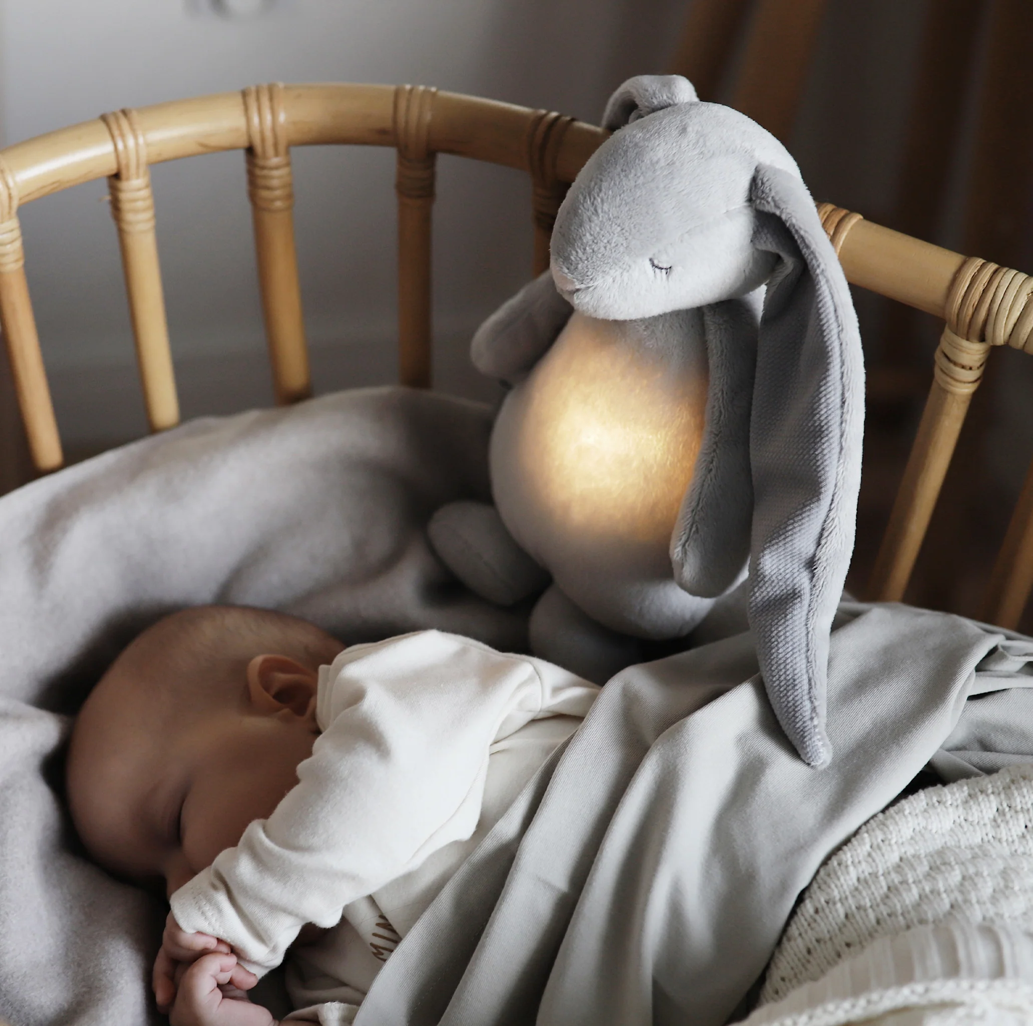 Knuffel The Humming Friend Licht + Geluid 2.0 Silver - Image 5