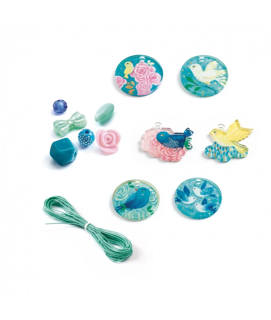 Djeco - Knutselset Fantasieparels Vogels | Sieraden Maakset voor Kinderen - Image 3