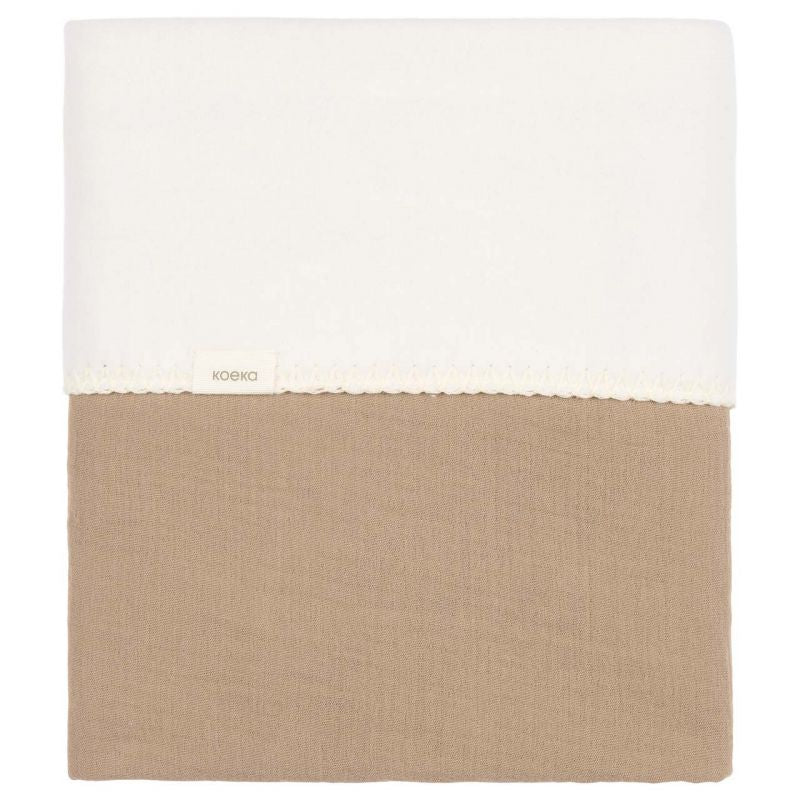 Koeka - Deken Cotton Fleece Faro 100 x 150 cm | Caffe