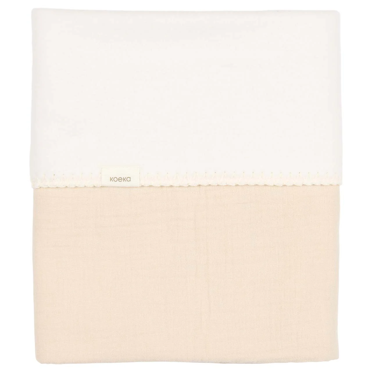 Koeka - Deken Cotton Fleece Faro 100 x 150 cm | Warm White