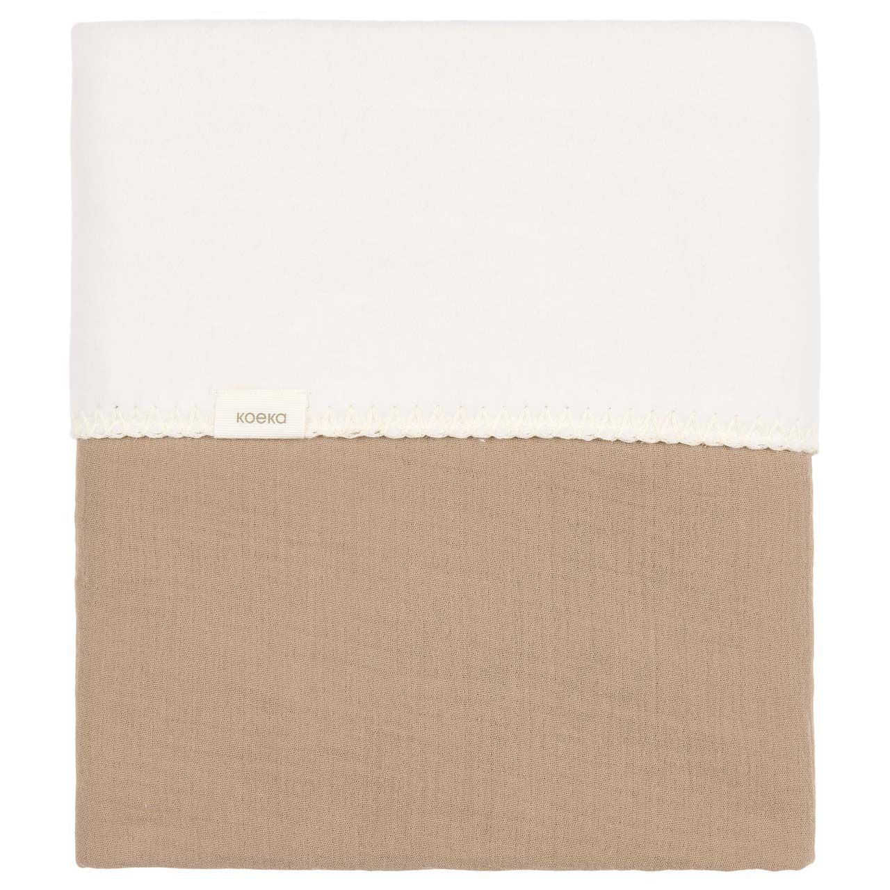 Koeka - Deken Wieg Cotton Fleece Faro 100 x 75 cm | Caffe