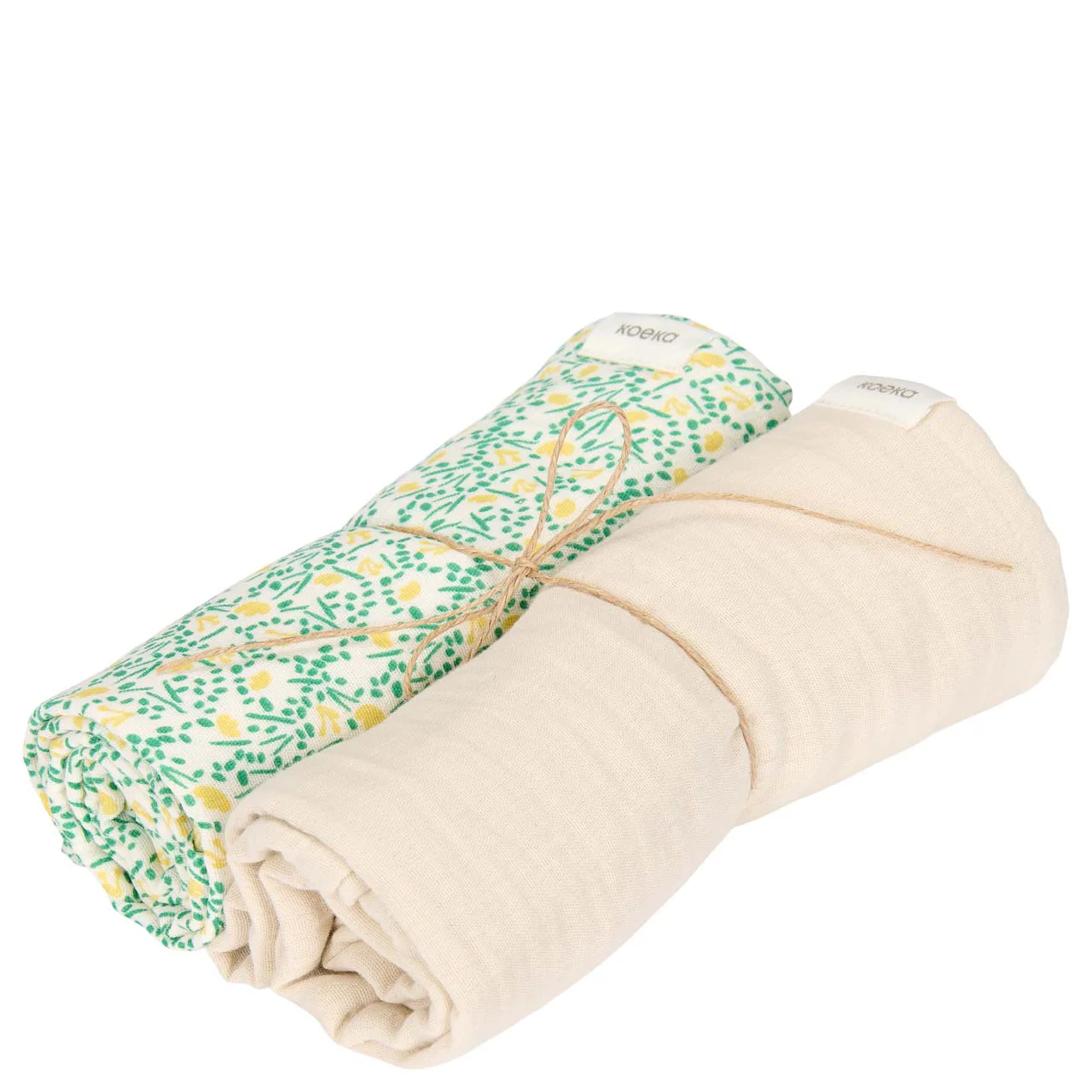 Koeka - Tetradoek 75 x 75 cm Meadow (2pack) | Off White