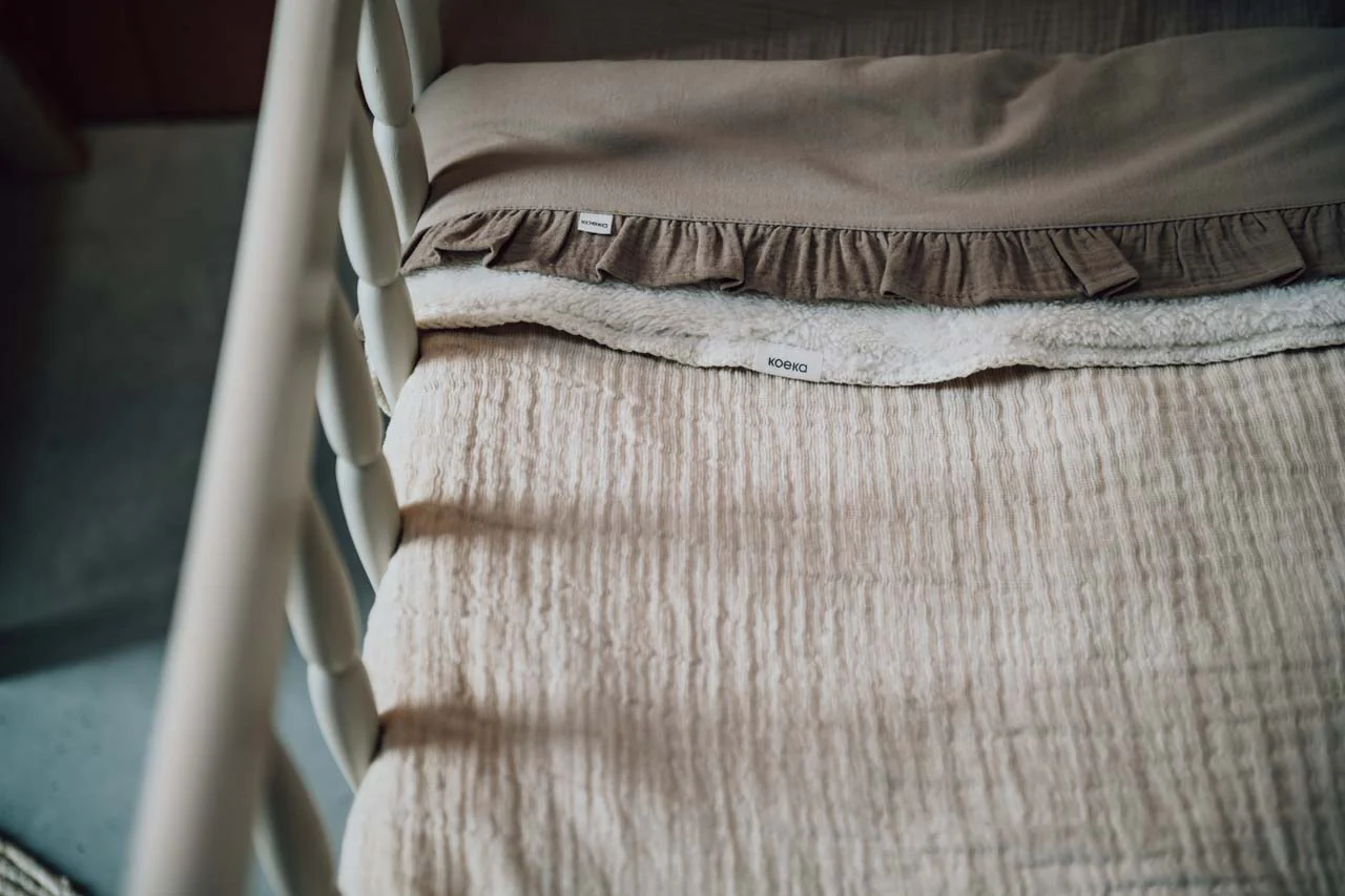 Koeka - Wiegdeken 75x100 cm Rivoli Teddy | Warm White - Image 5