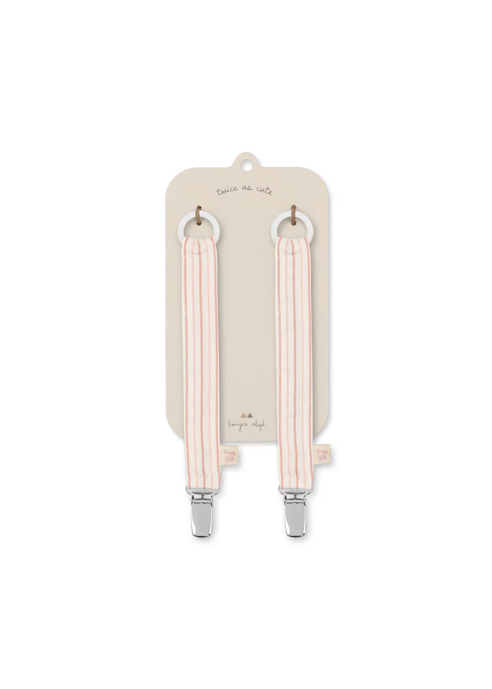 Konges Slojd - Fopspeenketting (2pack) | Stripie Petite Rose - Image 2