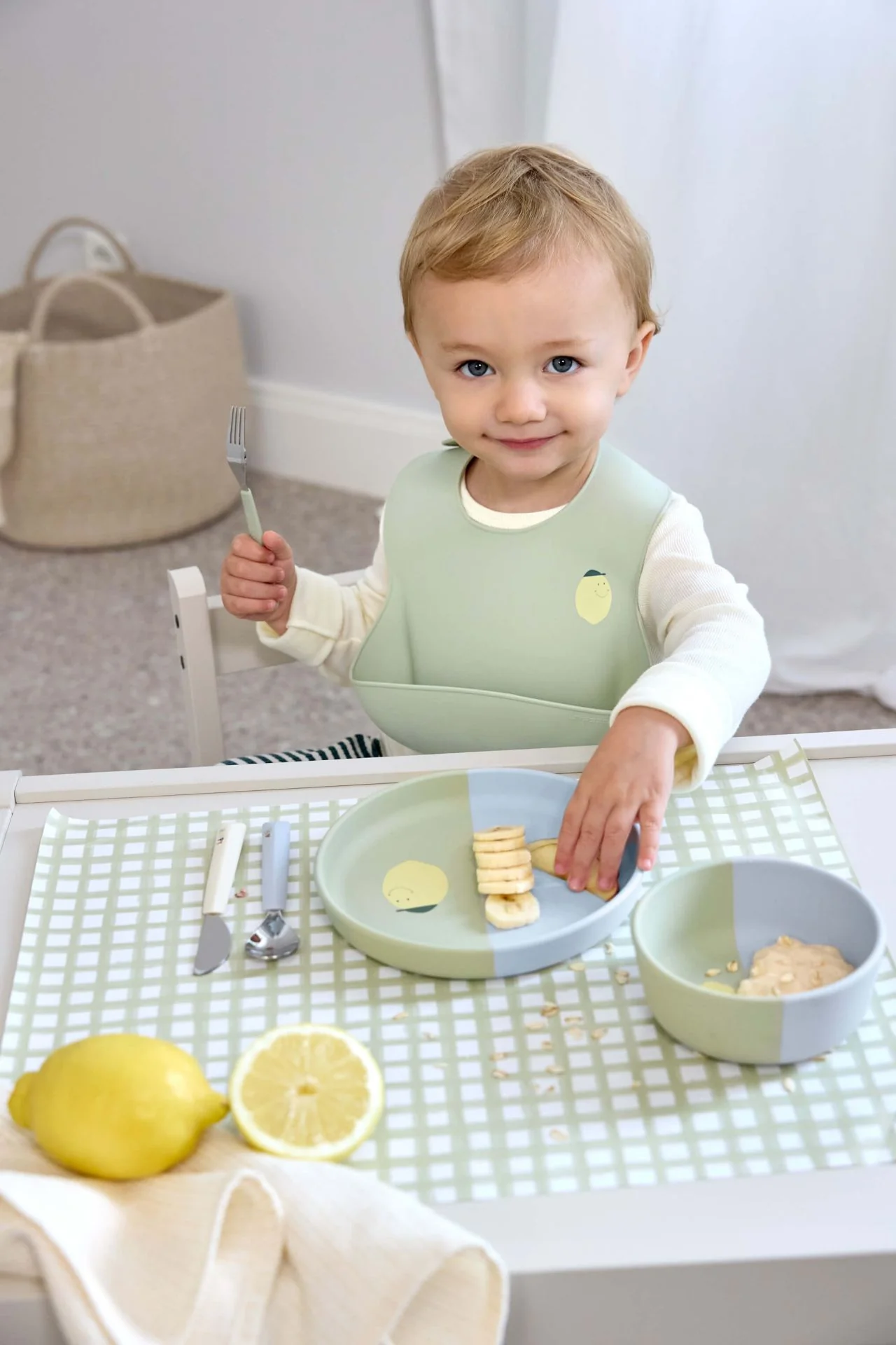 Lässig - Silicone Bord Happy Fruits Lemon | Praktisch Kleurrijk - Image 5