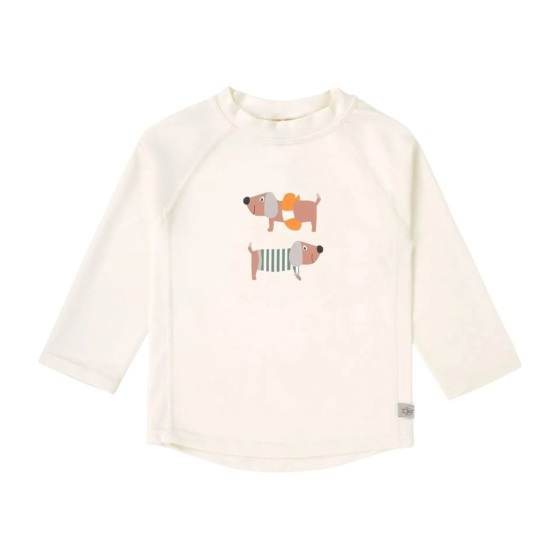 Lassig - Zwem T-Shirt Lange Mouw Rashguard Beach Dog | Orange/Dark Sea
