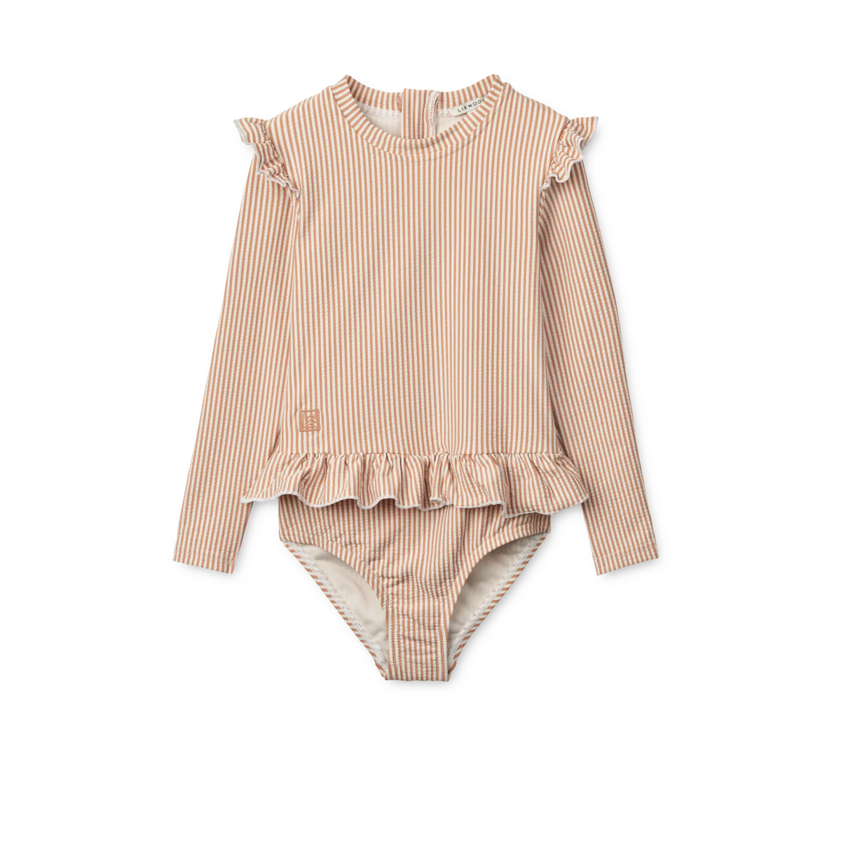 Liewood - Badpak Baby Sille | Seersucker Y/D Stripe Pale Tuscany / Creme De La Creme