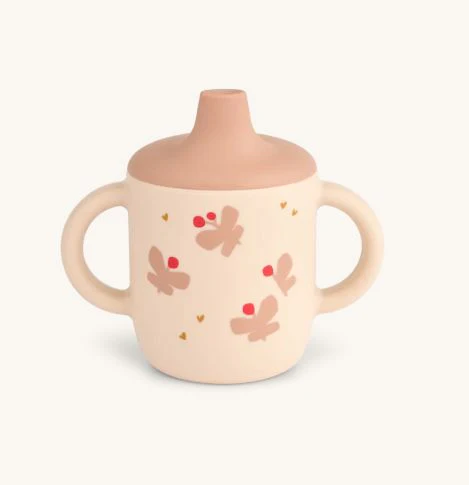 Liewood - Drinkbeker Met Tuit Neil | Butterfly / Apple blossom