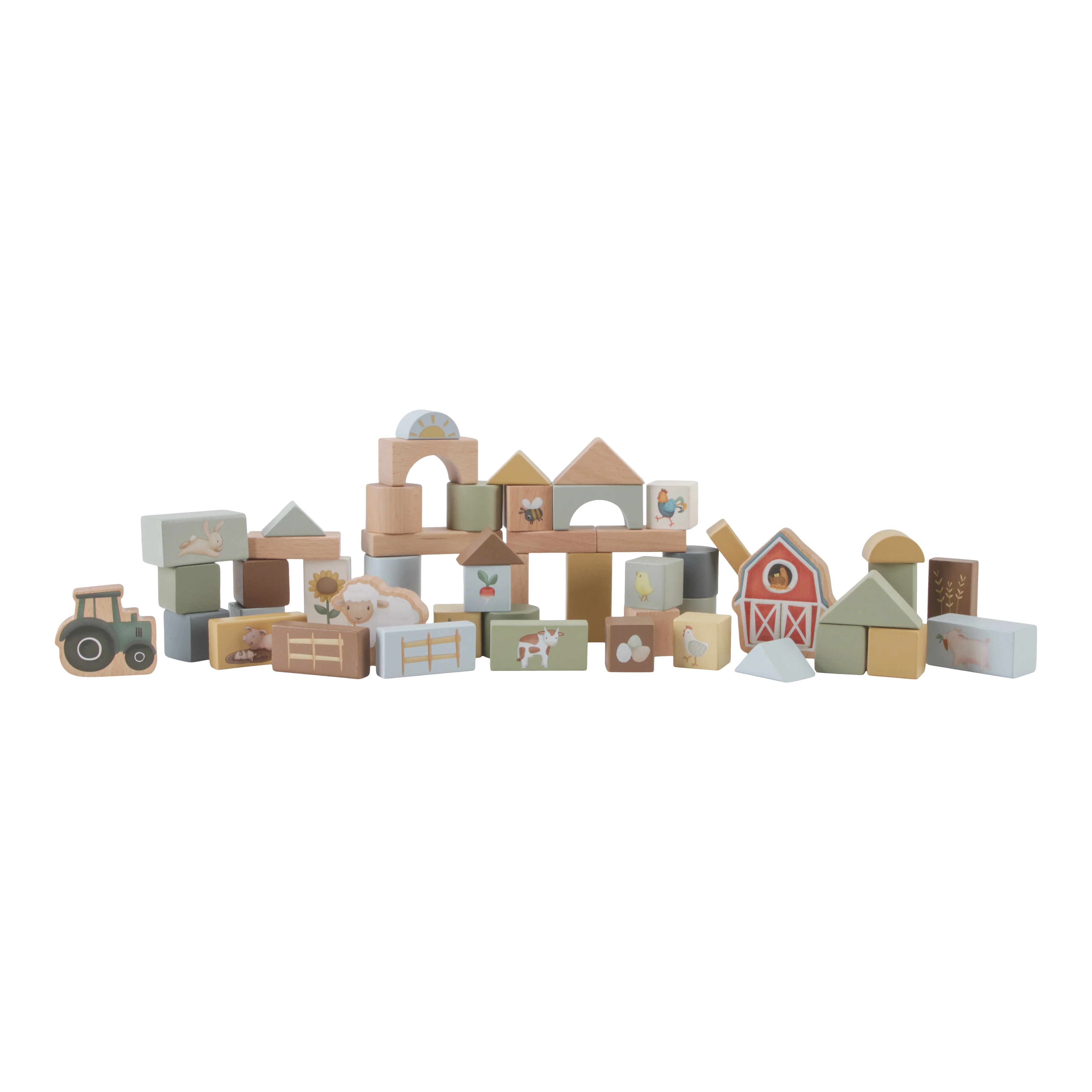 Little Dutch - Houten Bouwblokken 50 stuks | Little Farm - Image 2