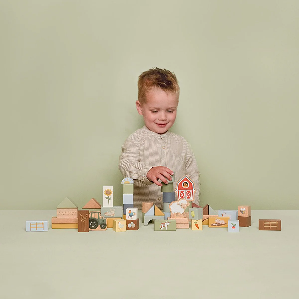 Little Dutch - Houten Bouwblokken 50 stuks | Little Farm - Image 3