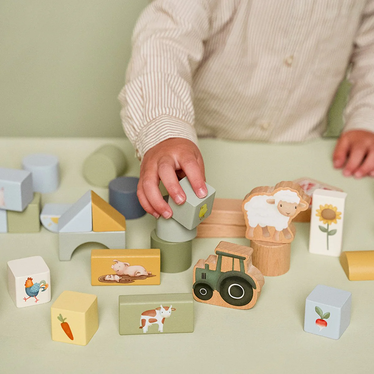 Little Dutch - Houten Bouwblokken 50 stuks | Little Farm - Image 4