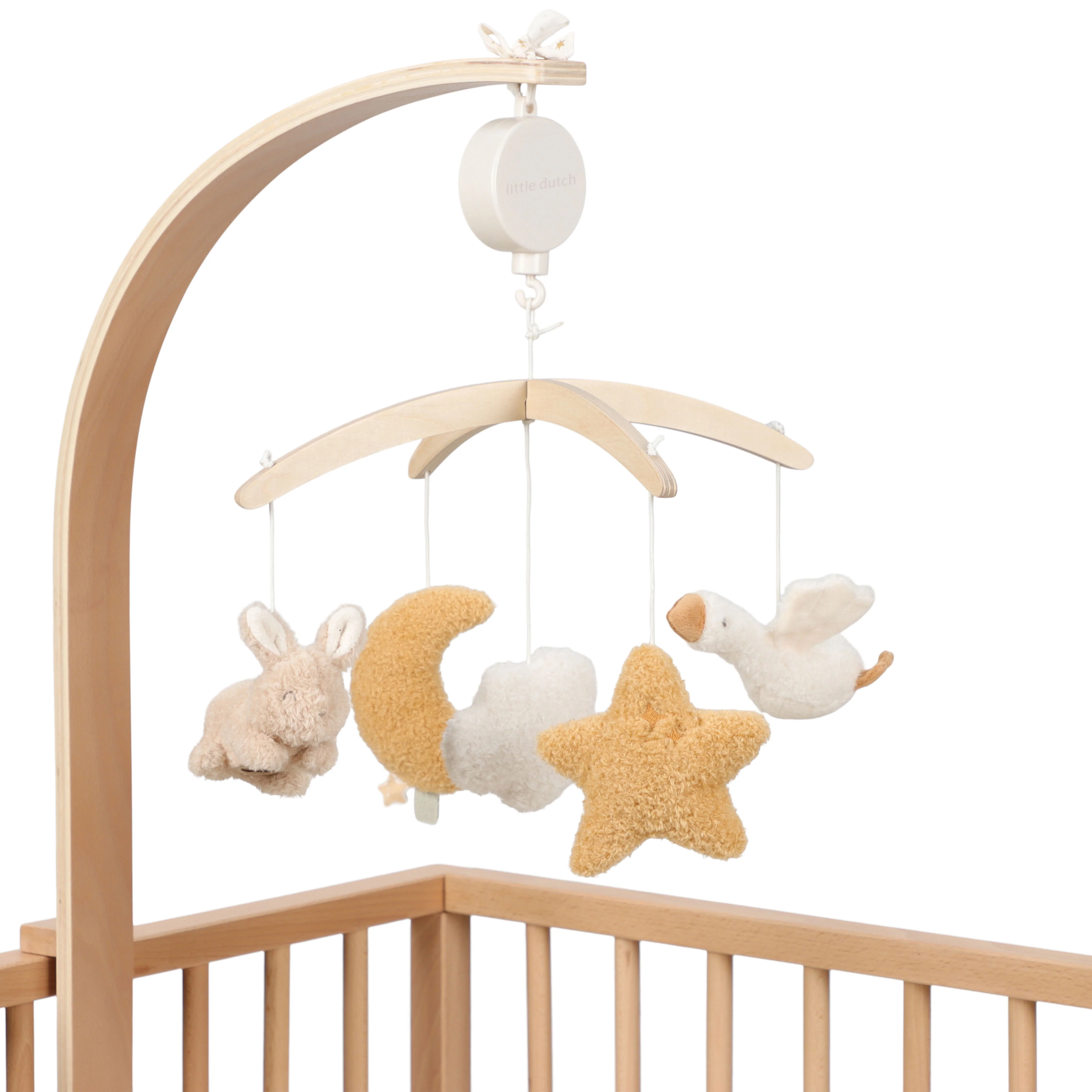 Little Dutch - Houten Muziekmobiel Newborn Naturals | Natuurlijke Tinten - Image 2
