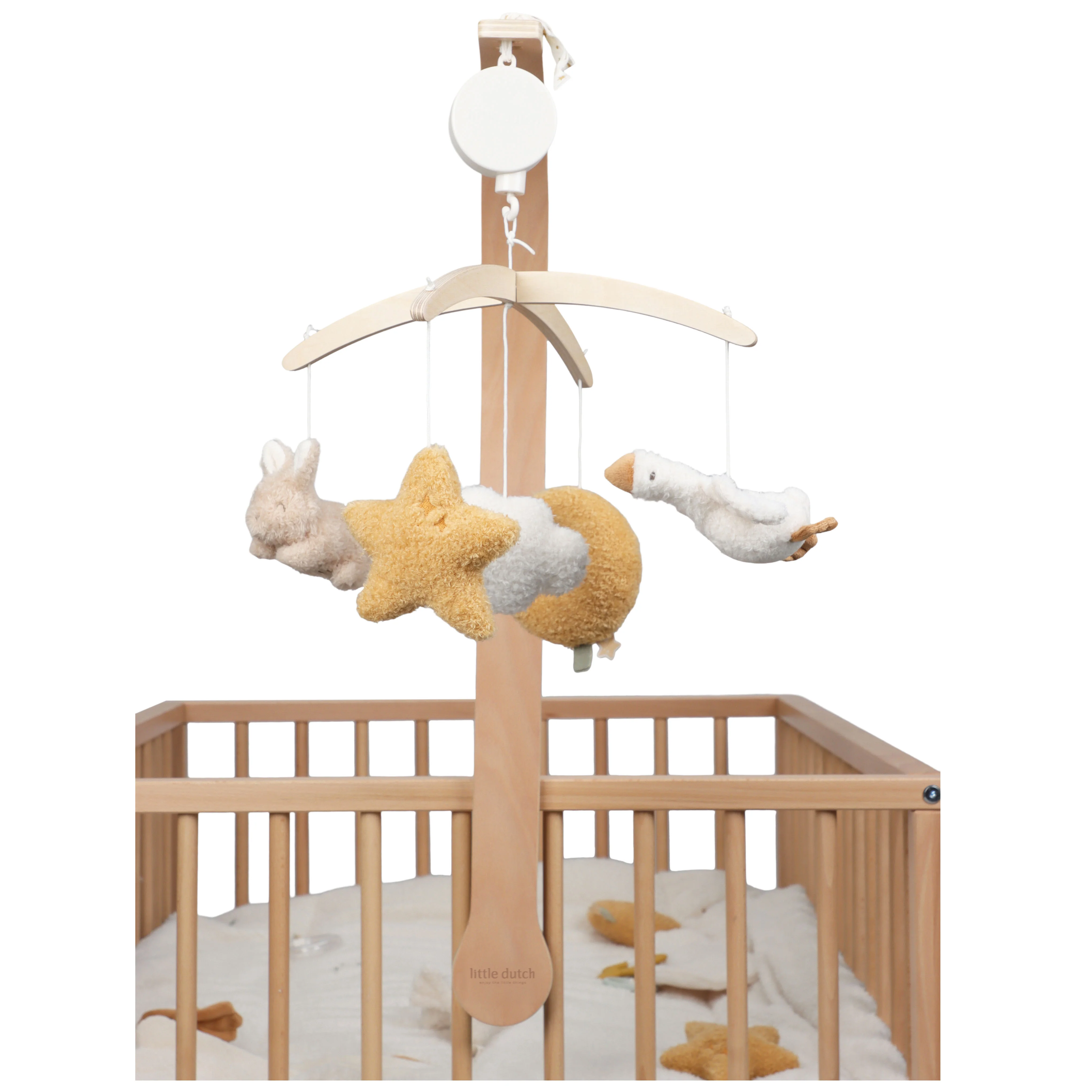 Little Dutch - Houten Muziekmobiel Newborn Naturals | Natuurlijke Tinten - Image 3