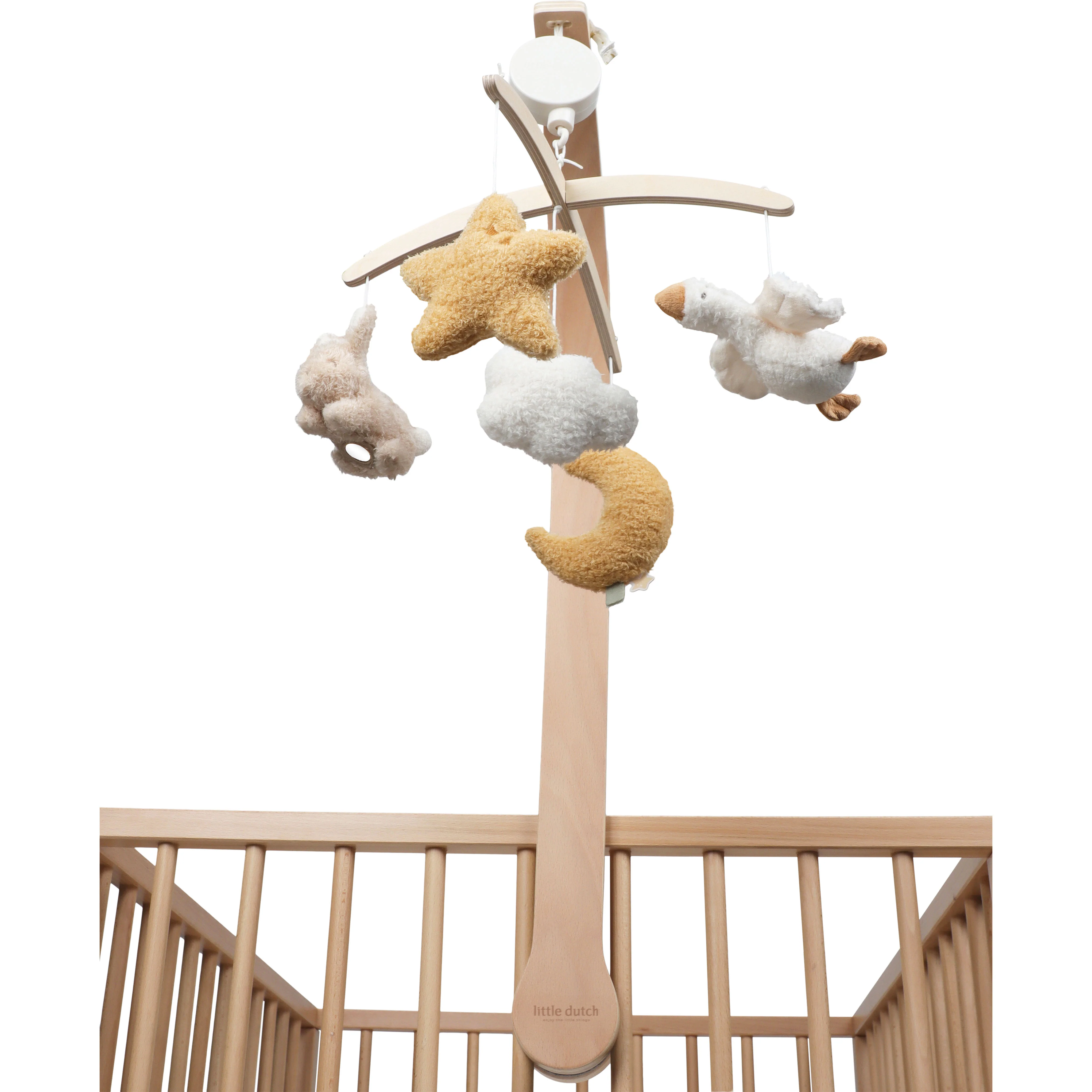Little Dutch - Houten Muziekmobiel Newborn Naturals | Natuurlijke Tinten - Image 4