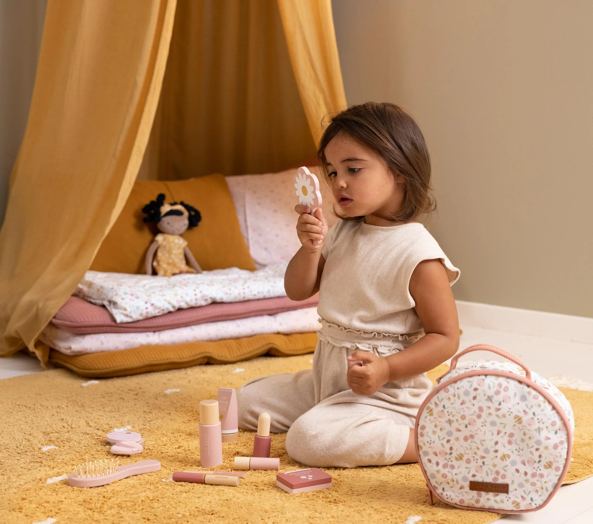 Little Dutch - Make-up Tas Beauty Case | Bloemenpatroon - Image 4
