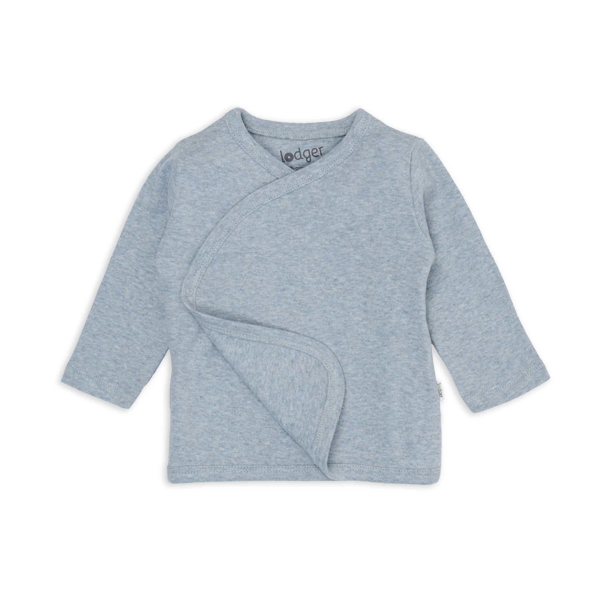 Lodger - T-shirt Topper Melange | Blue Fogg - Image 3