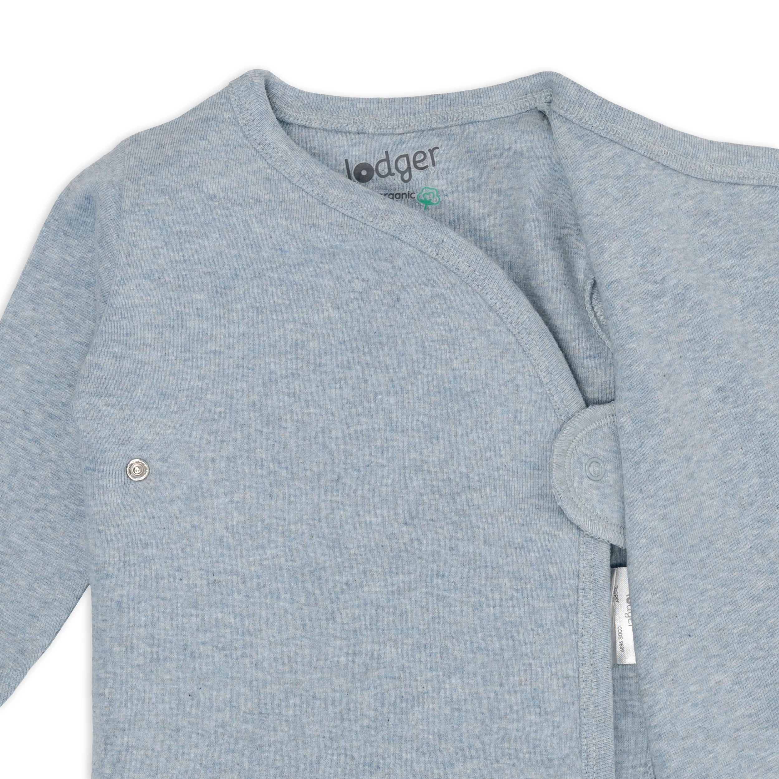 Lodger - T-shirt Topper Melange | Blue Fogg - Image 4