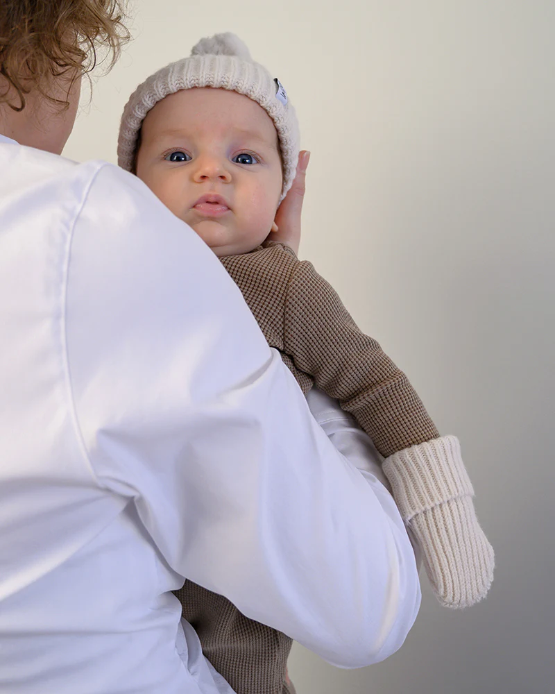 Lodger - Wanten Mittens Merino Wol | Beige - Image 2