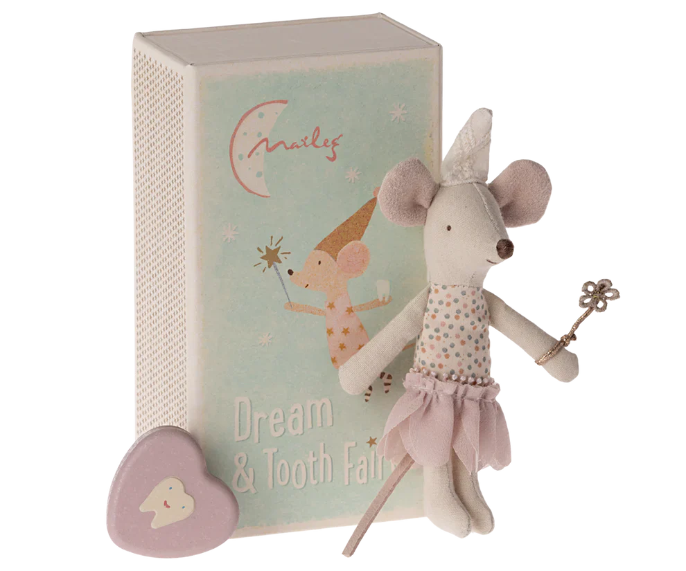 Maileg - Knuffel Muis Tandenfee Little Sister | In Matchbox - Image 2