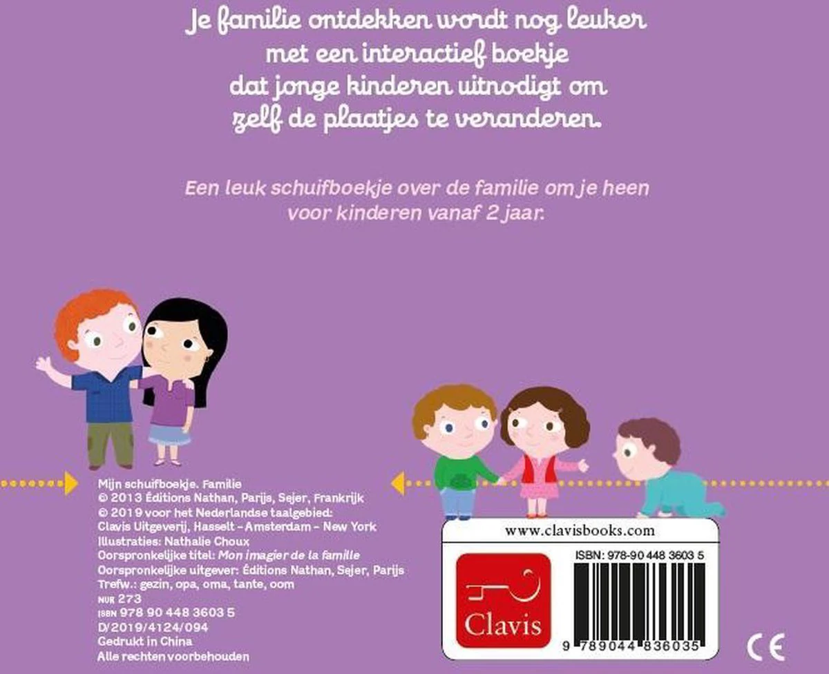 Clavis - Mijn Schuifboekje Familie | Interactief Boekje - Image 2