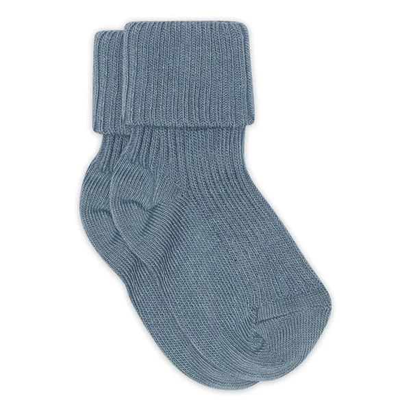 MP Denmark - Sokken Baby Cotton Rib | Provincial Blue