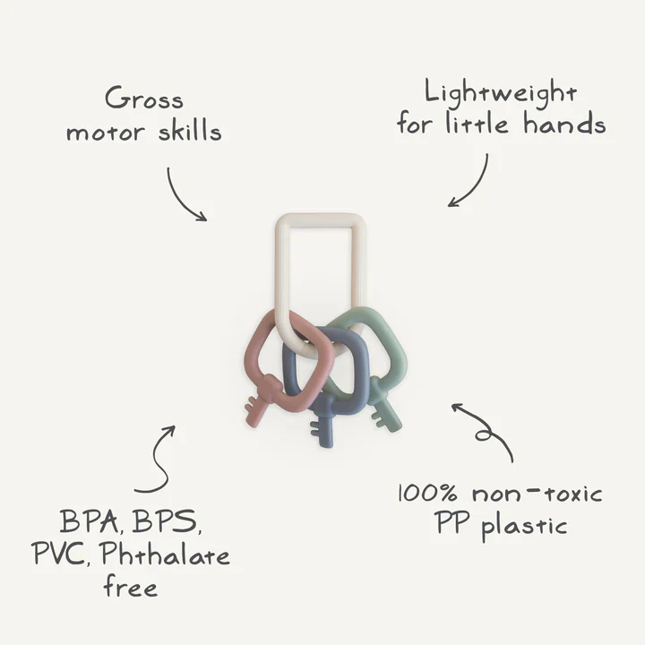 Mushie - Activiteitenspeeltje Sleutelhanger | Silicone - Image 2