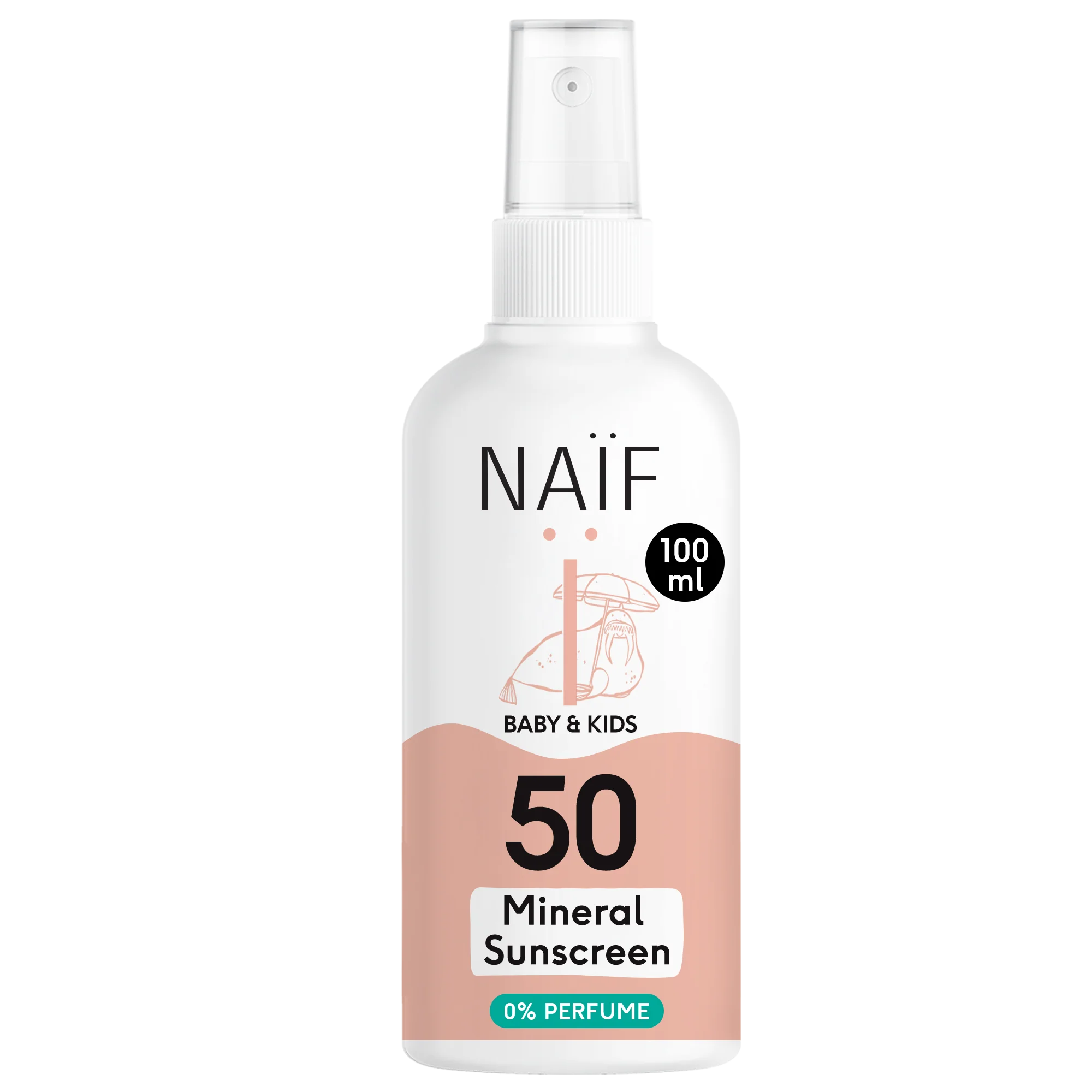 Naïf - Zonnecrème Spray Kids Parfumvrij SPF50 | 100ml