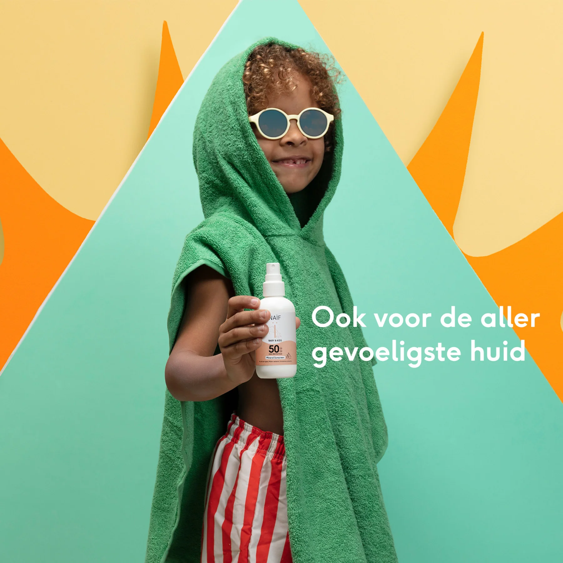 Naïf - Zonnecrème Spray Kids Parfumvrij SPF50 | 100ml - Image 2