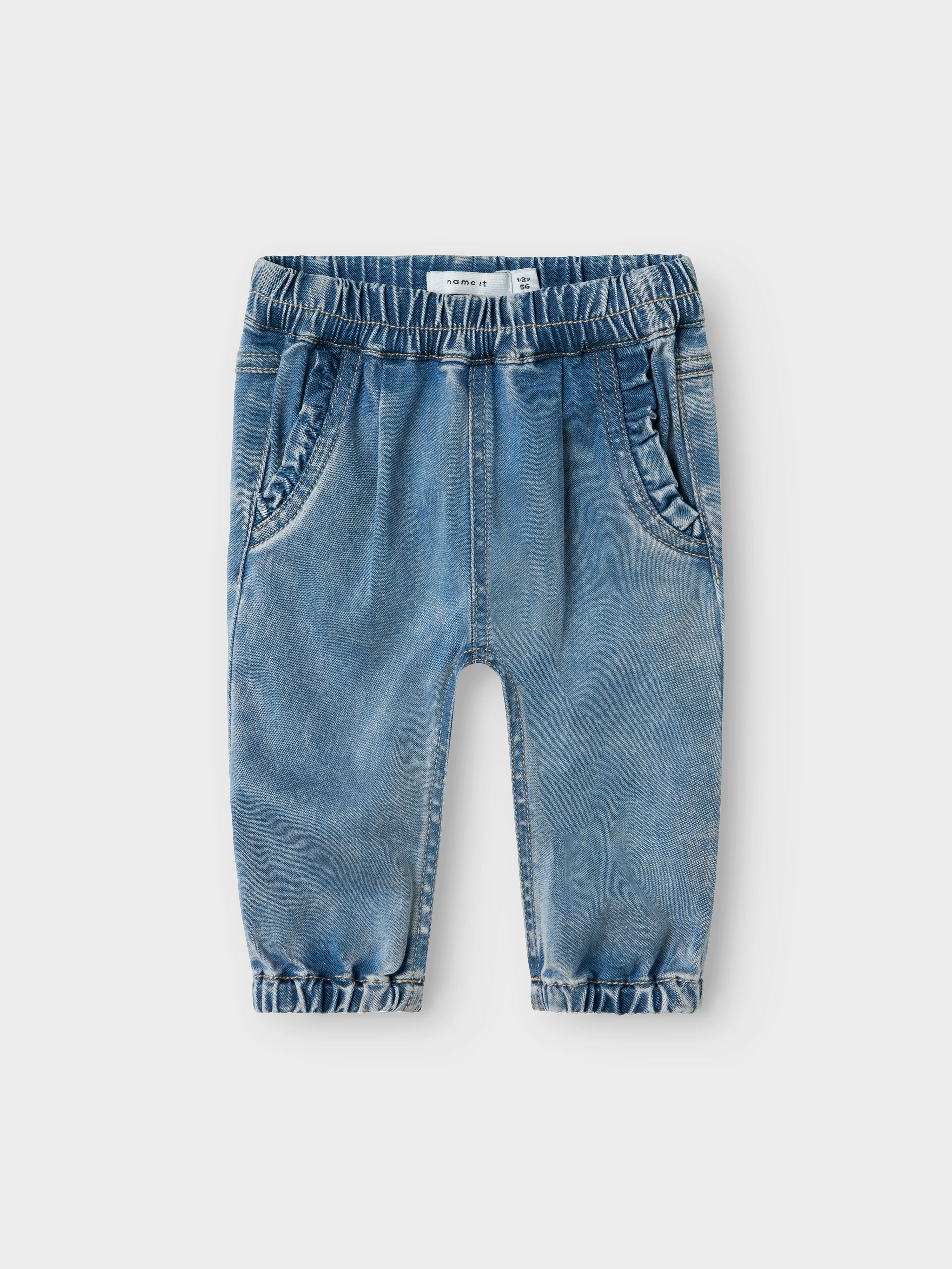 Name It - Jeans Broek Rose Frill | Medium Blue Denim - Image 4