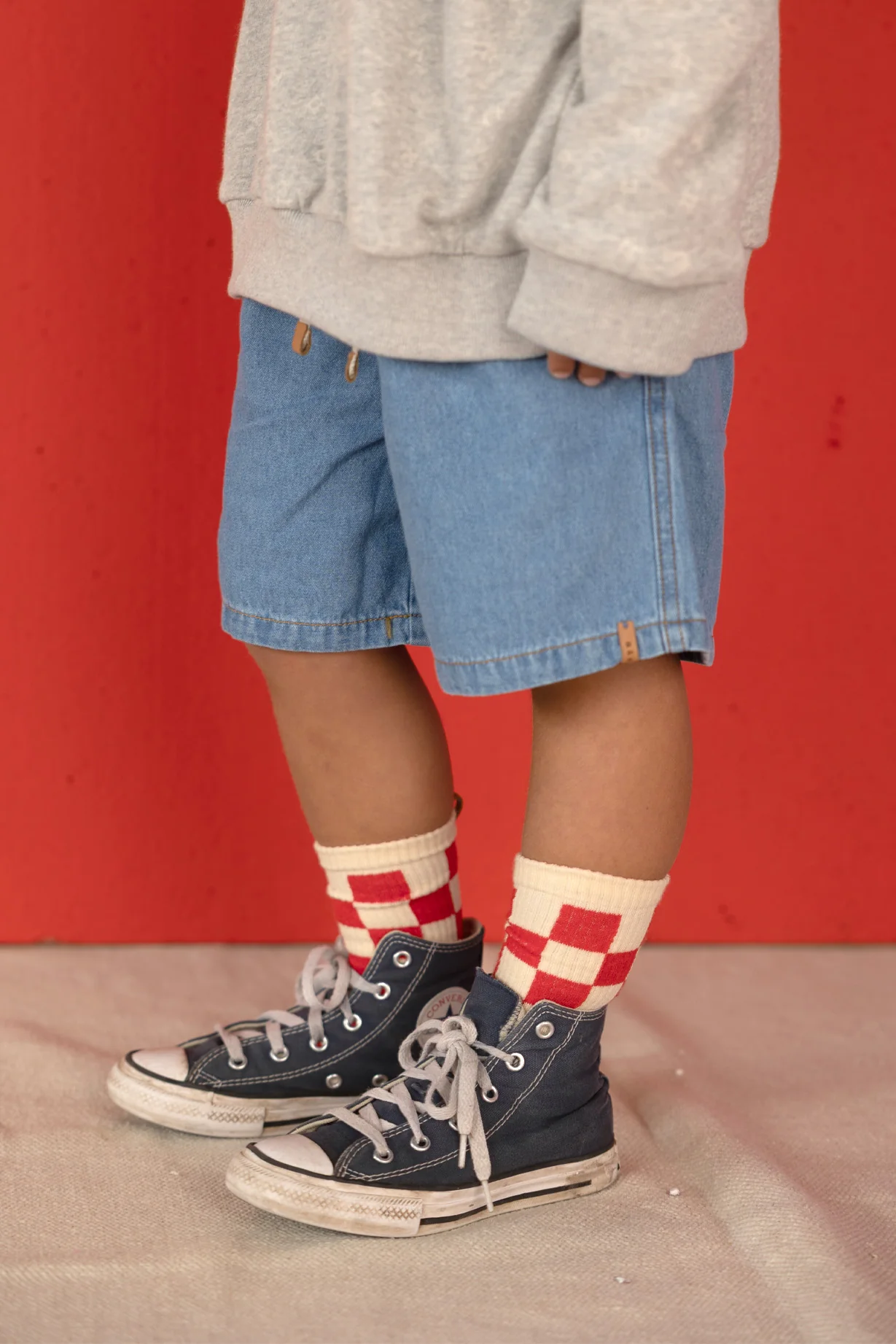 Nixnut - Sokken Checkered | Tomato - Image 2