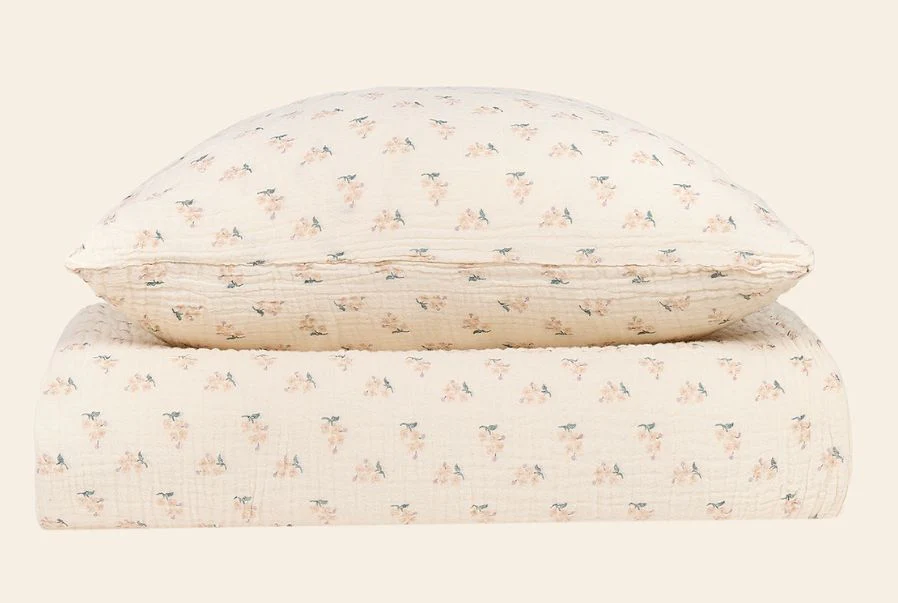 Nobodinoz - Dekbedovertrek En Kussensloop Washed Muslin Wabi-Sabi | Darling
