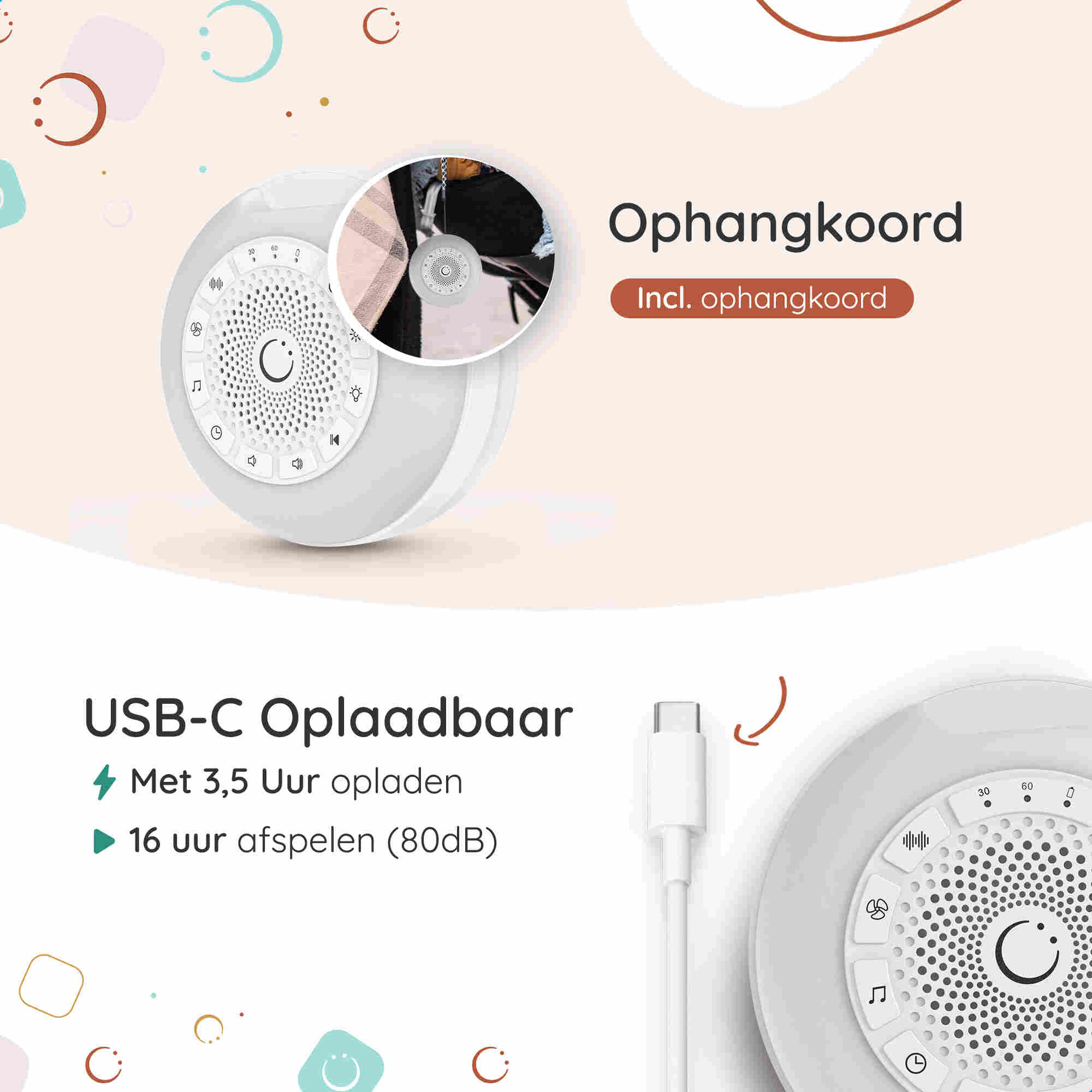 Numsy - White Noise Mini | Wit - Image 6