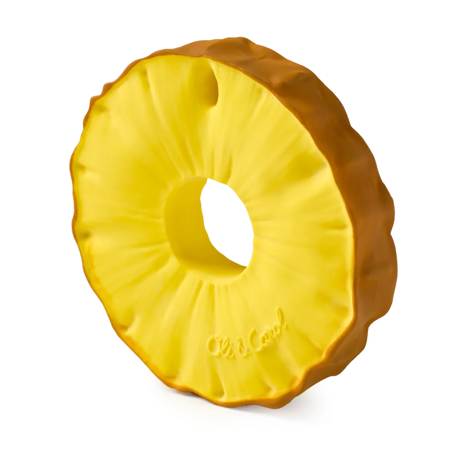 Oli & Carol - Bijtspeeltje & Badspeeltje Ananas | Natuurlijk Rubber - Image 2