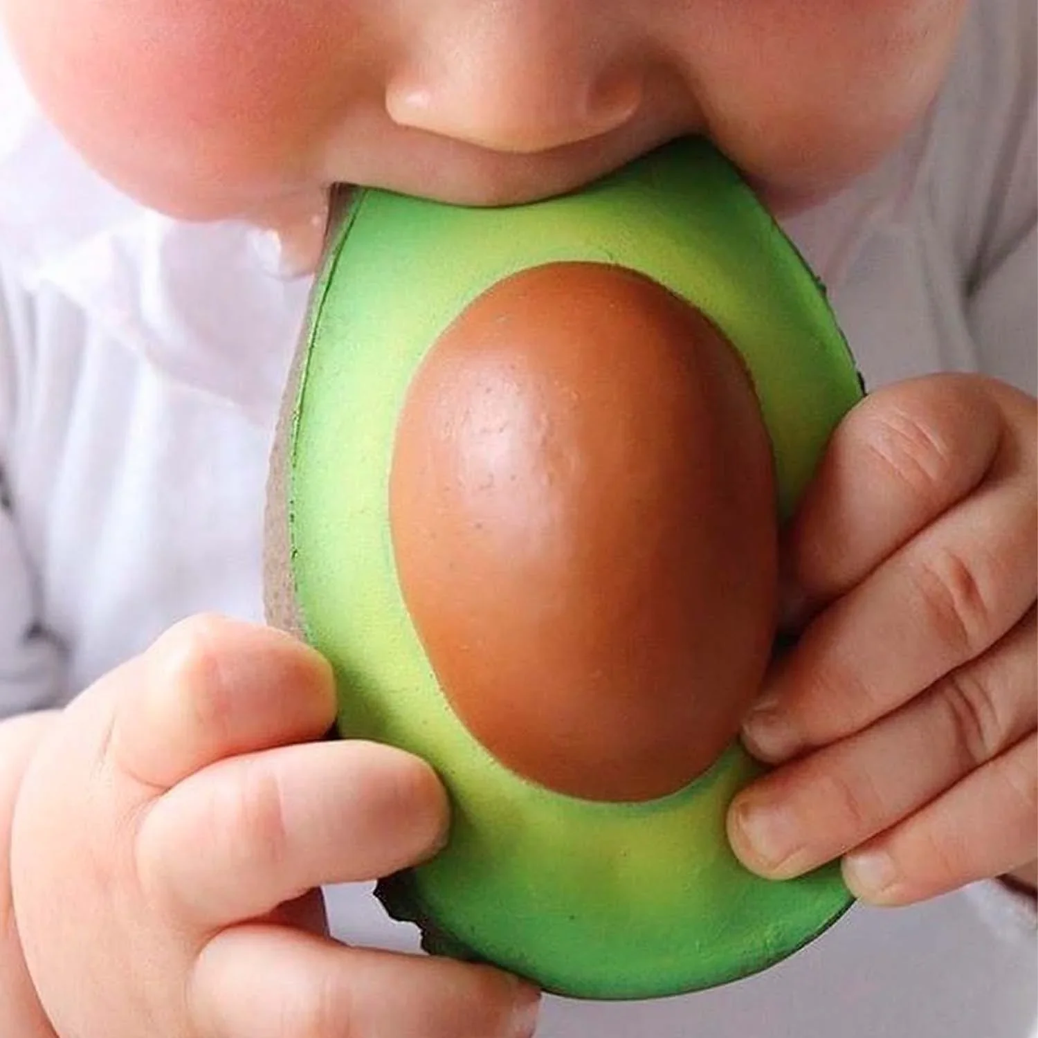 Oli & Carol - Bijtspeeltje & Badspeeltje Arnold Avocado | Natuurlijk Rubber - Image 5