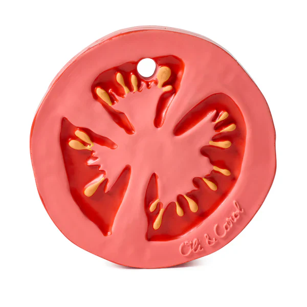 Oli & Carol - Bijtspeeltje & Badspeeltje Renato Tomato | Natuurlijk Rubber