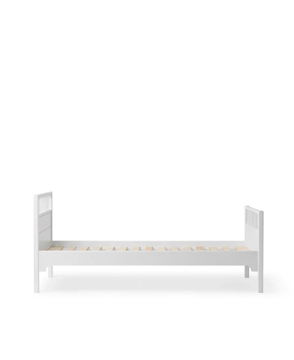 Bed 90 x 200 cm Seaside Classic White