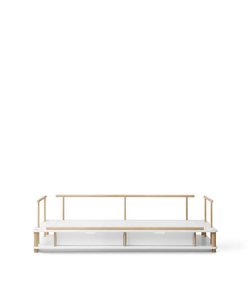 Bed 90 x 180 cm Camp Day White / Oak
