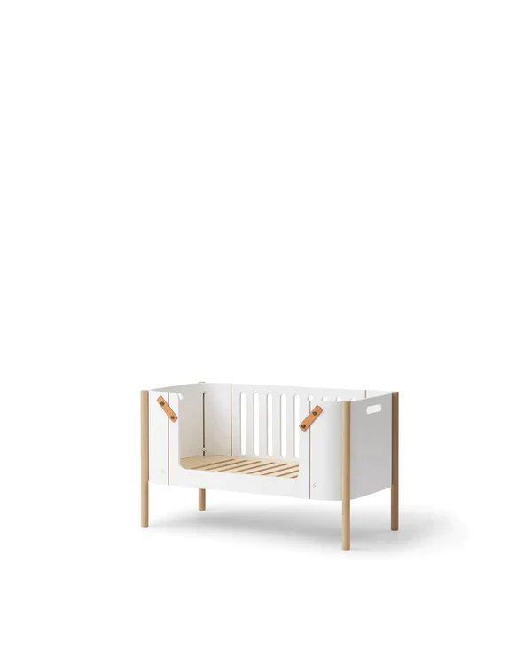 Oliver Furniture - Co-Sleeper Wood met Conversiekit Bank | White / Oak - Image 7