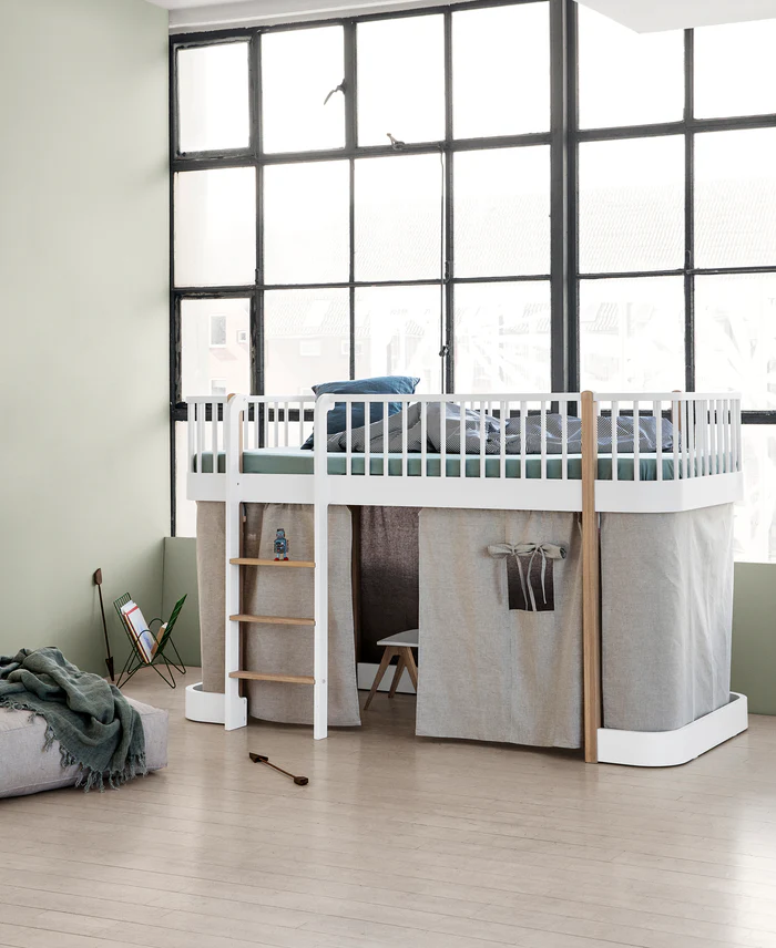 Oliver Furniture - Gordijn voor Wood Low Loft Bed / Bunk Bed | Nature - Image 3