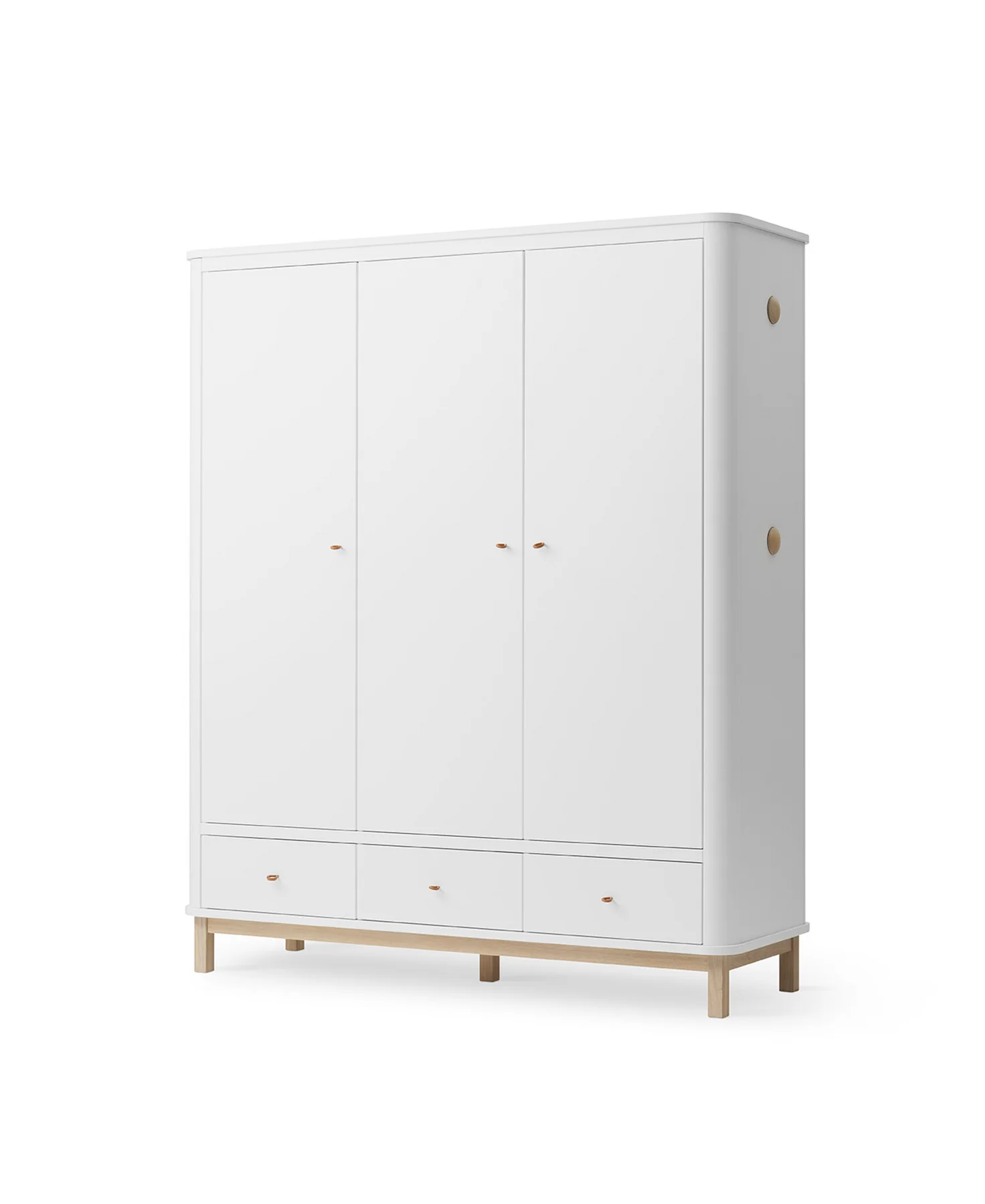 Oliver Furniture - Kast Wood 3 Deuren | White / Oak - Image 3
