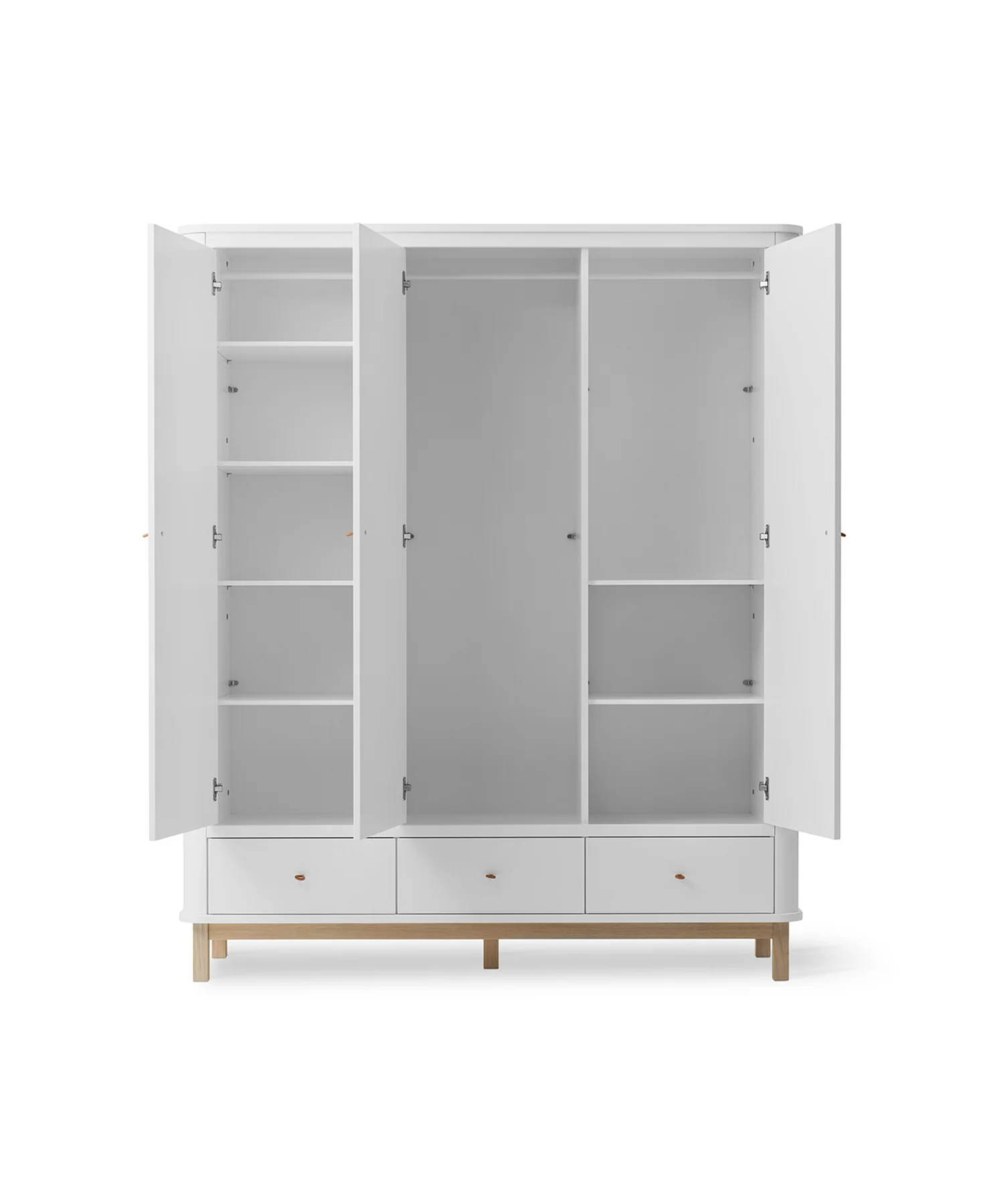 Oliver Furniture - Kast Wood 3 Deuren | White / Oak - Image 4