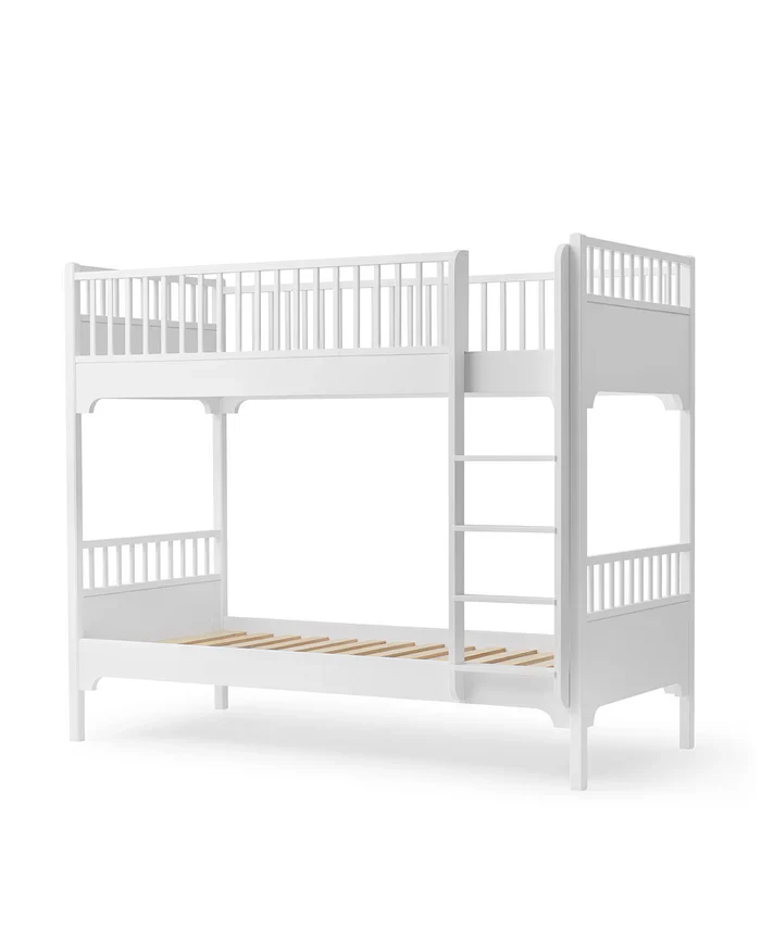 Oliver Furniture - Stapelbed Bunk Bed Seaside 90 x 200 cm Classic Verticale Ladder | White - Image 2
