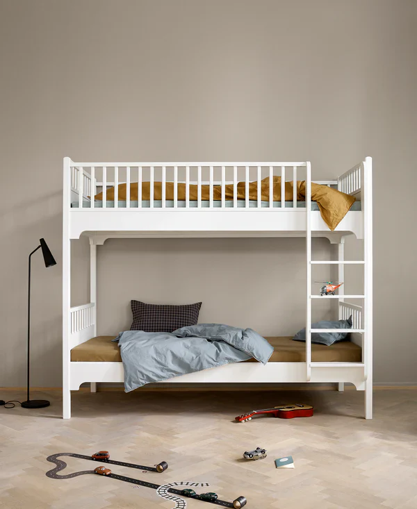 Oliver Furniture - Stapelbed Bunk Bed Seaside 90 x 200 cm Classic Verticale Ladder | White - Image 4