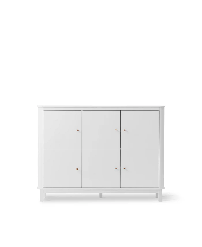 Oliver Furniture - Wood Multi Cupboard | 3 Deuren - White
