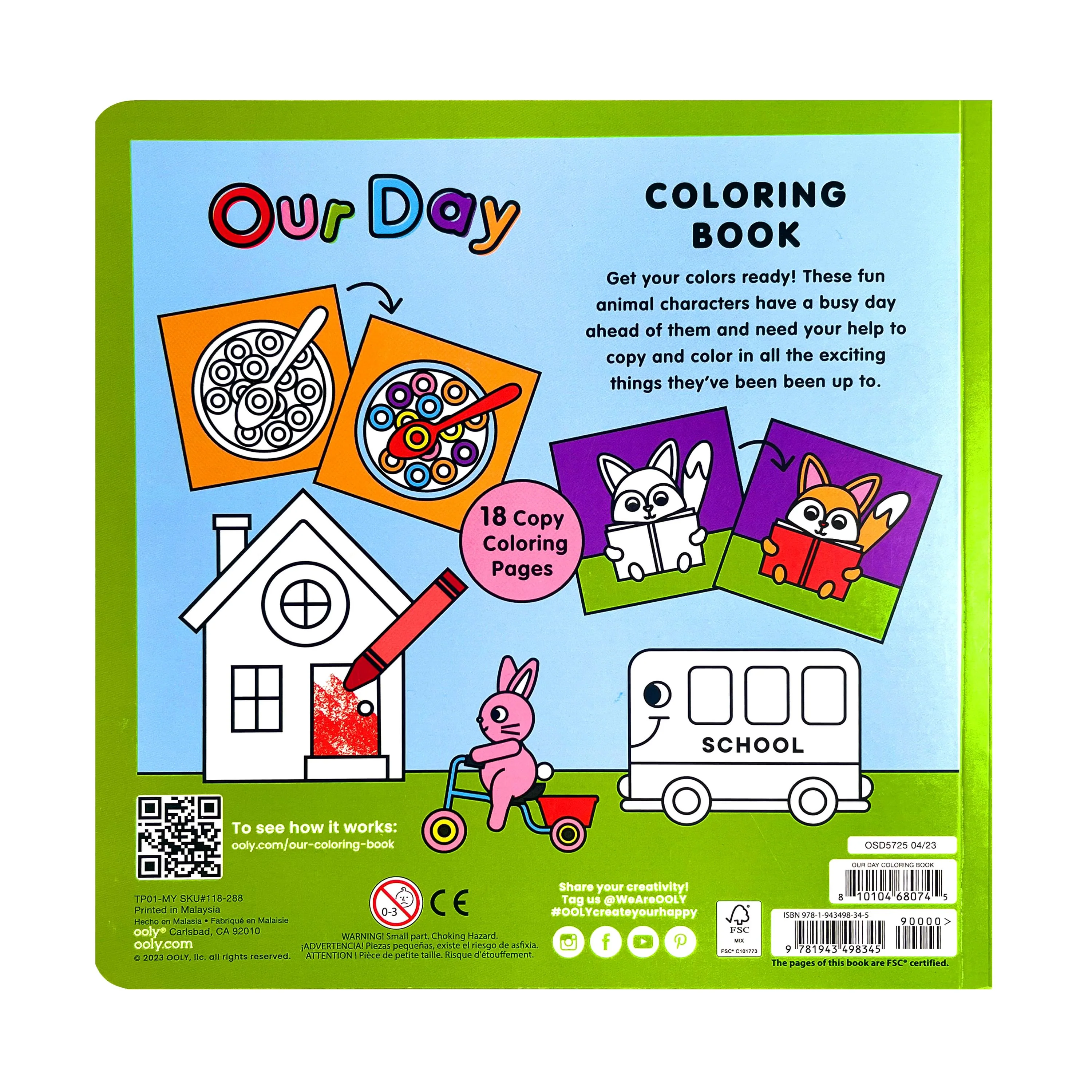 Ooly - Kleurboek Our Day | 18 Pagina's - Image 2