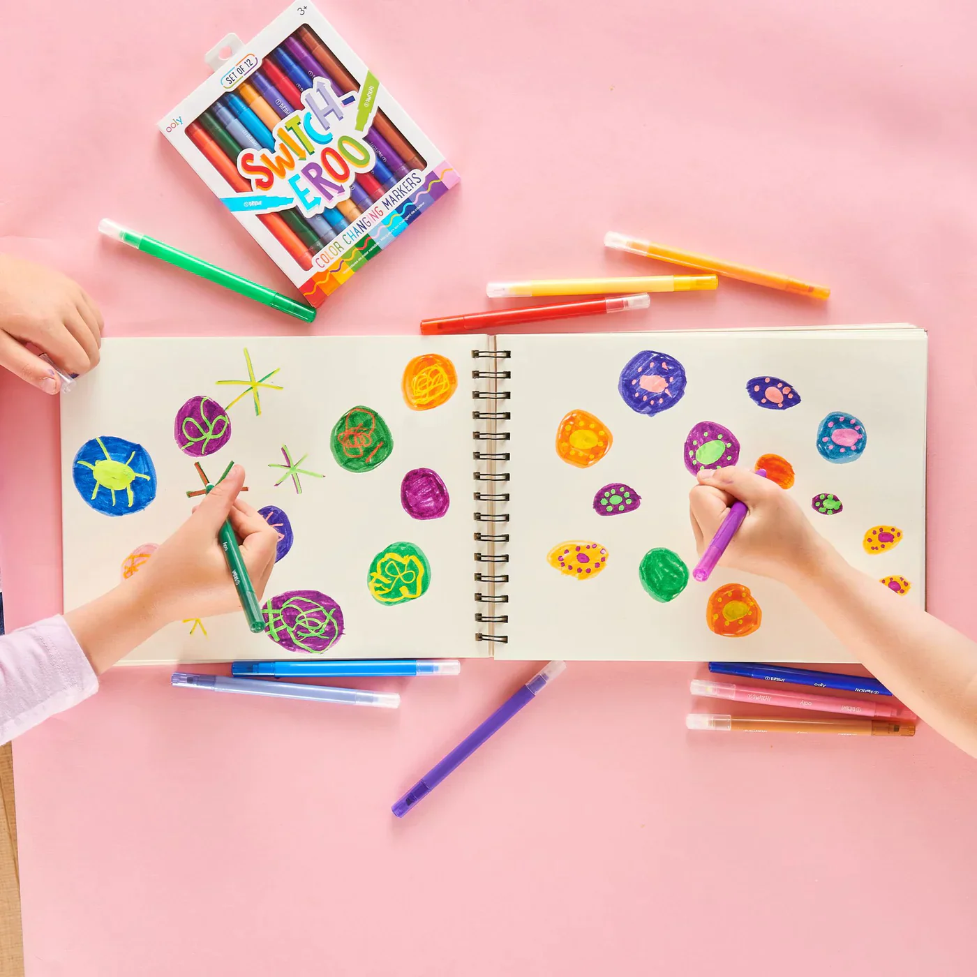 Ooly - Kleurveranderende Stiften Switcheroo | Set van 12 | Beitelvormige Punten - Image 6