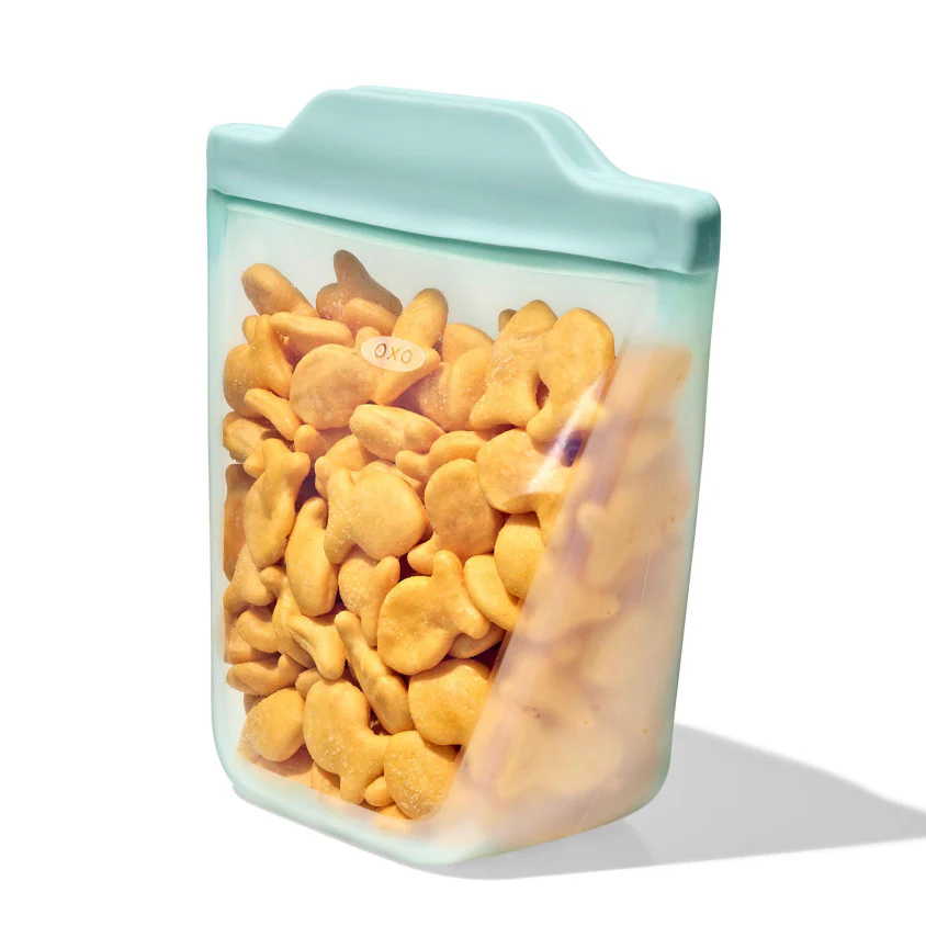 Oxo Tot - Silicone Bewaarzakjes Babyvoeding | Opal / Dusk (2pack) - Image 3