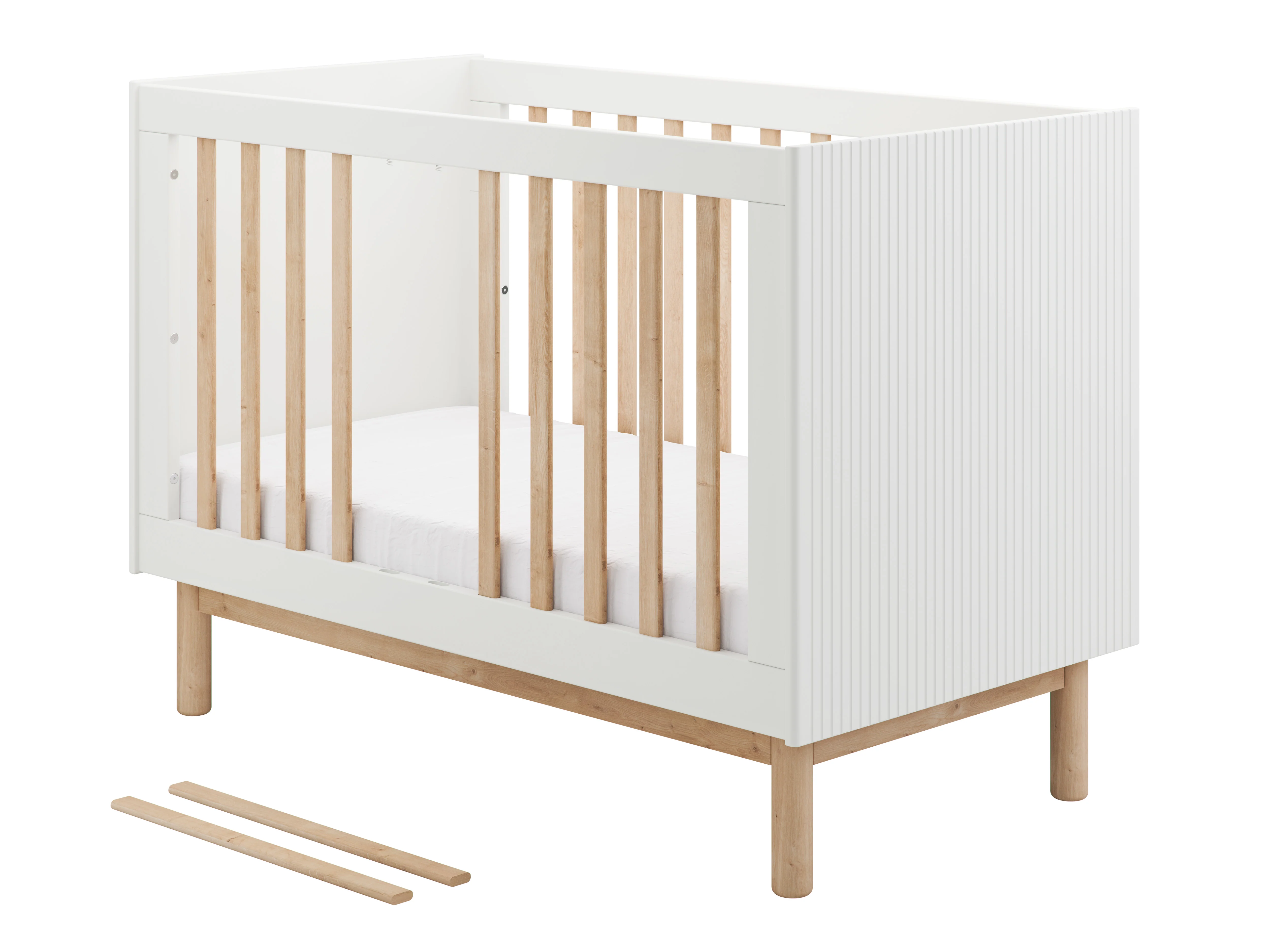 Pinio - Bed 60 x 120 cm Miloo | White - Image 2